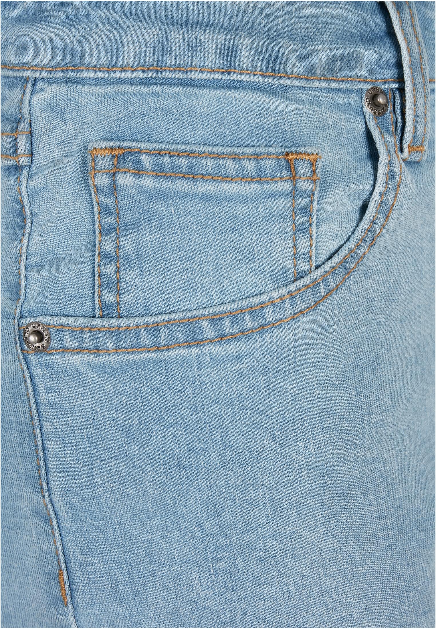Ladies Organic Stretch Denim 5 Pocket Shorts clearblue bleached 26 - variant image 9