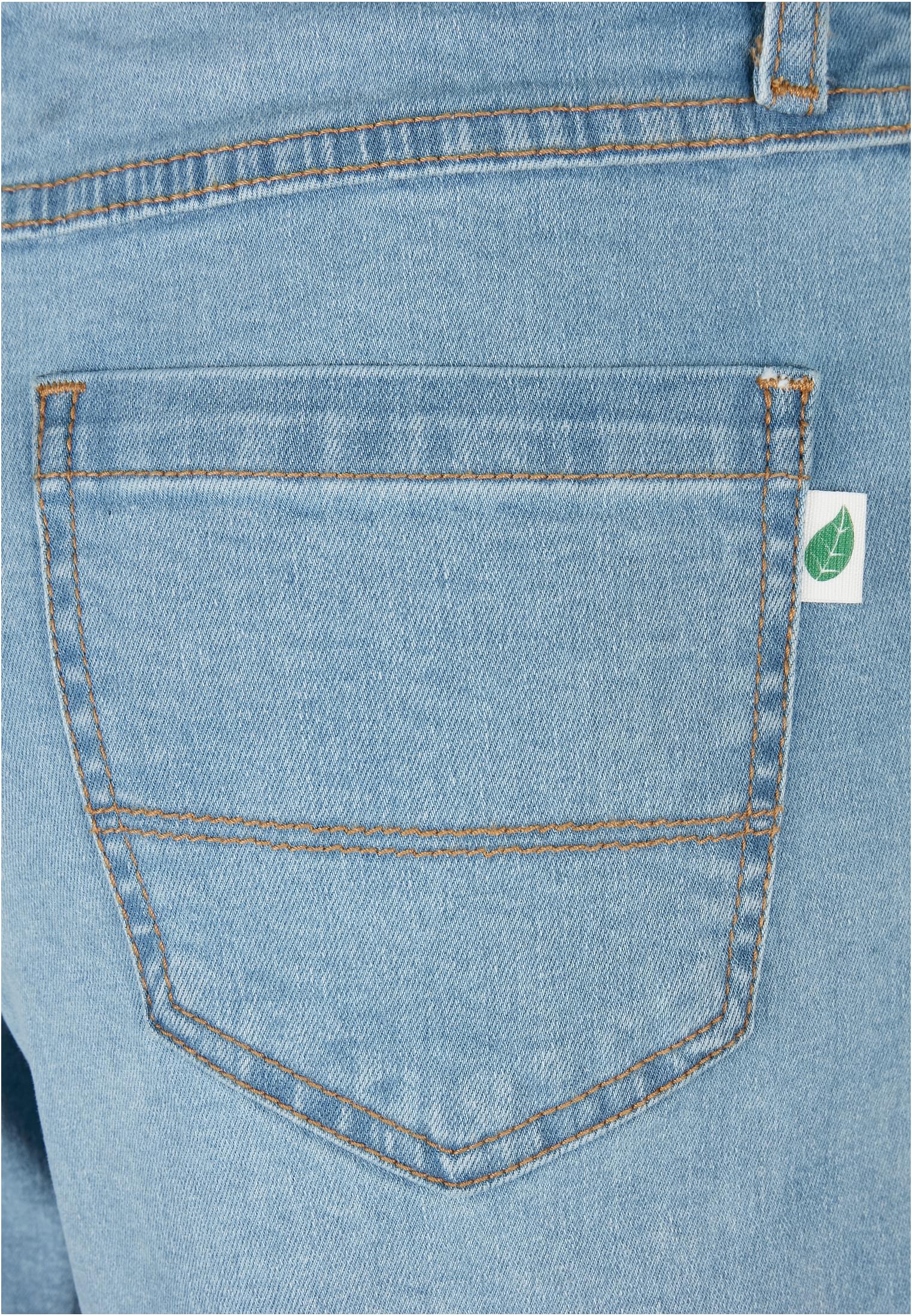 Ladies Organic Stretch Denim 5 Pocket Shorts clearblue bleached 26 - variant image 10