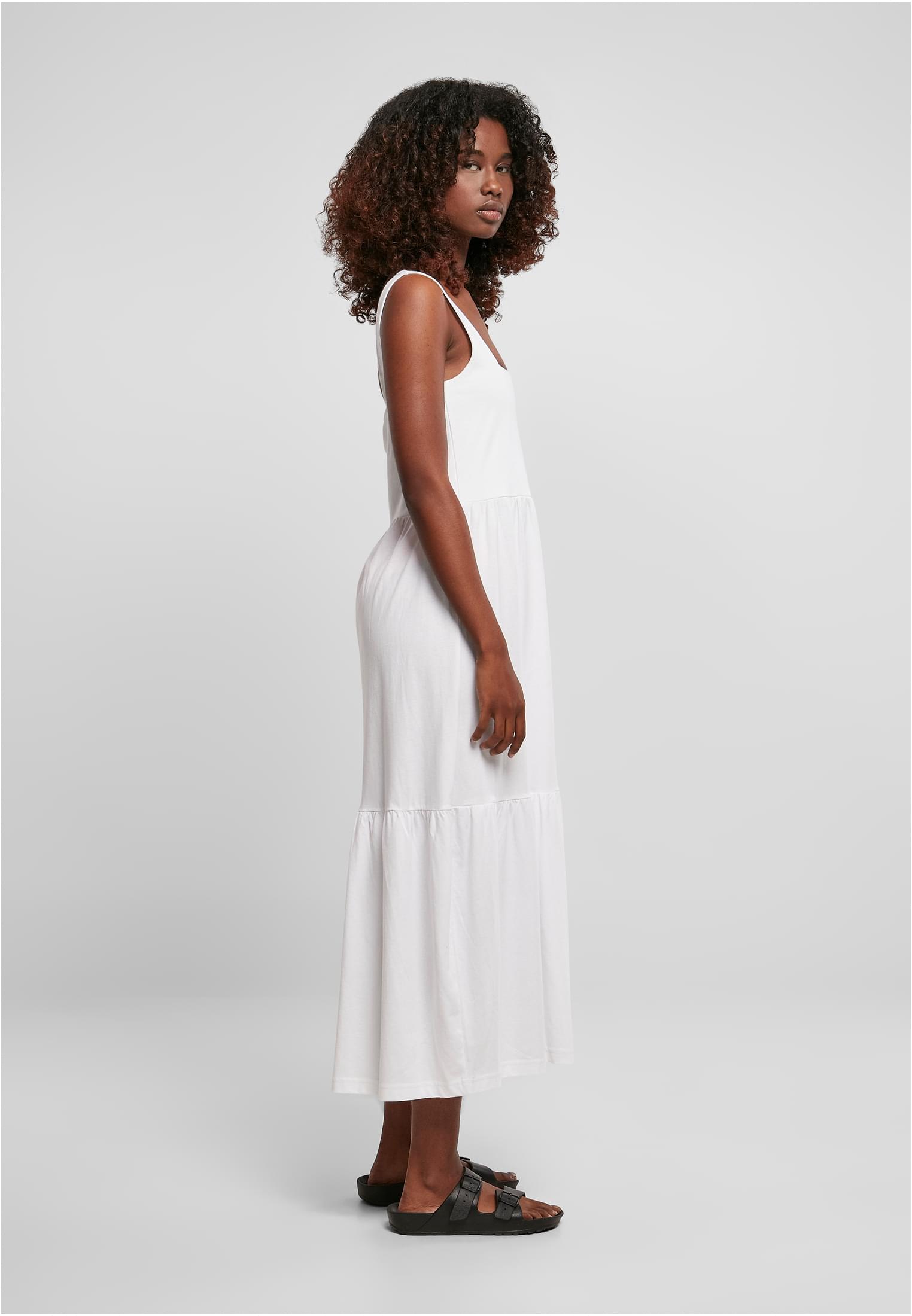 Ladies 7/8 Length Valance Summer Dress white 3XL - variant image 3