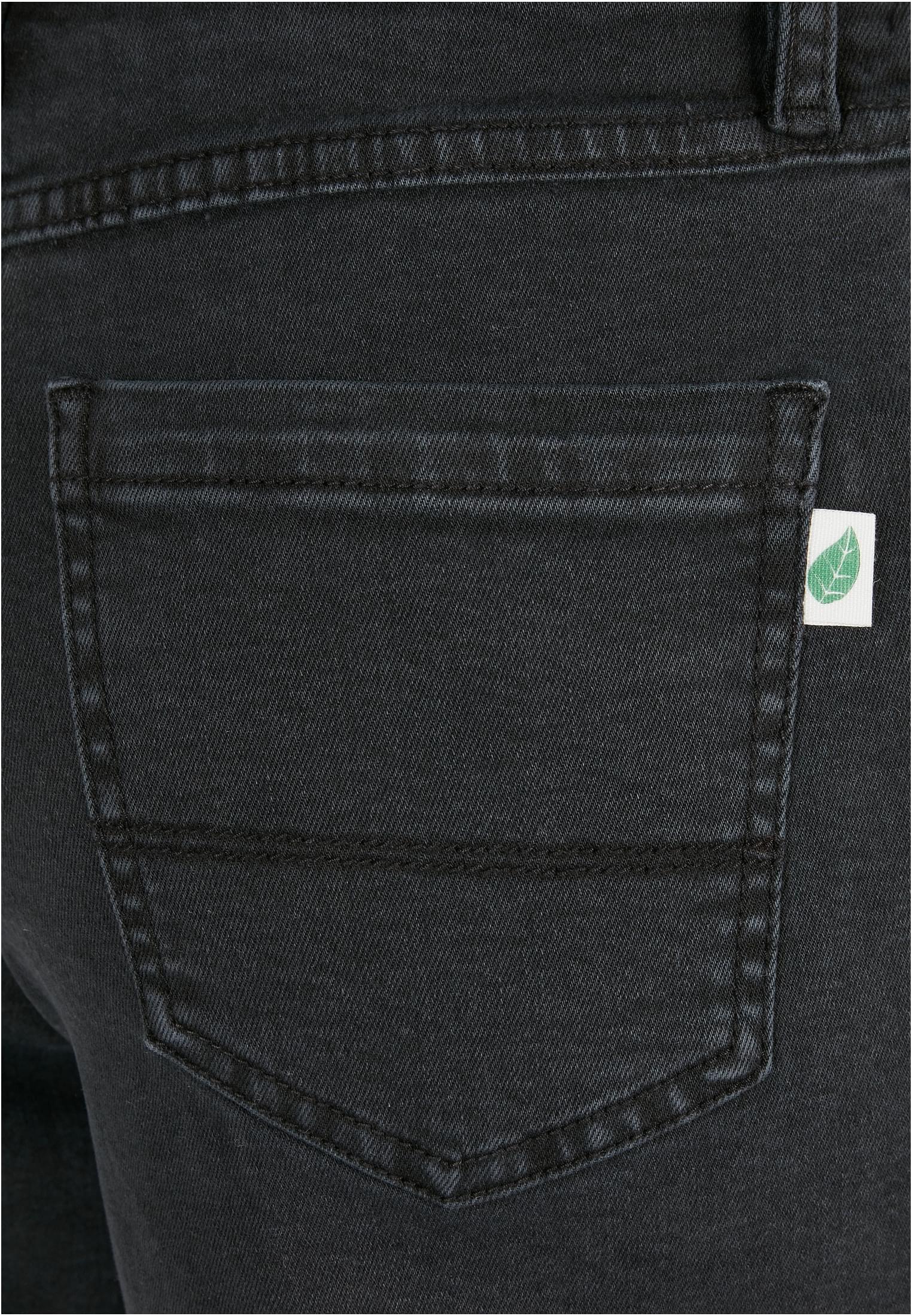 Ladies Organic Stretch Denim 5 Pocket Shorts black washed 26 - variant image 10