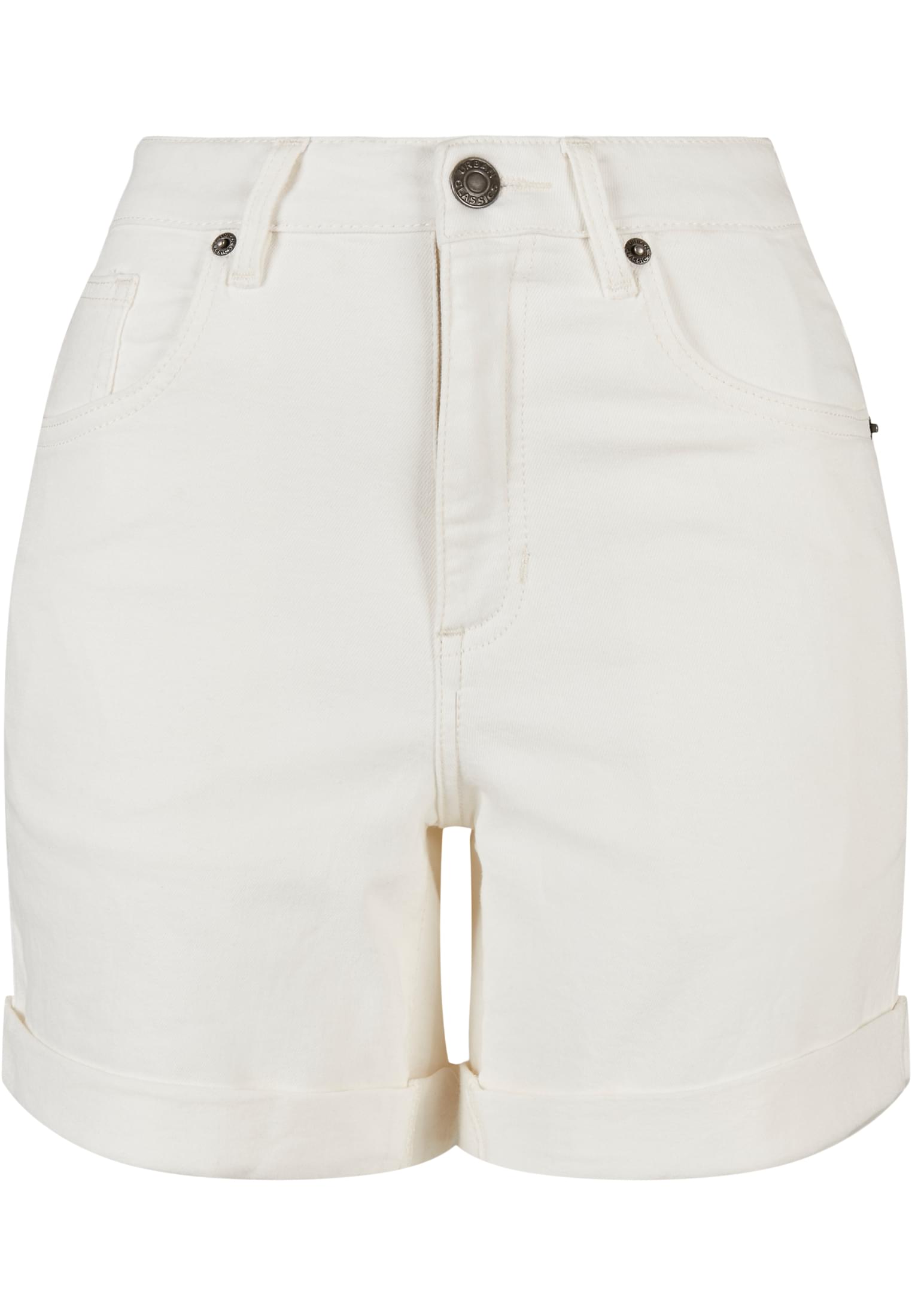 Ladies Organic Stretch Denim 5 Pocket Shorts offwhite raw 26 - variant image 5