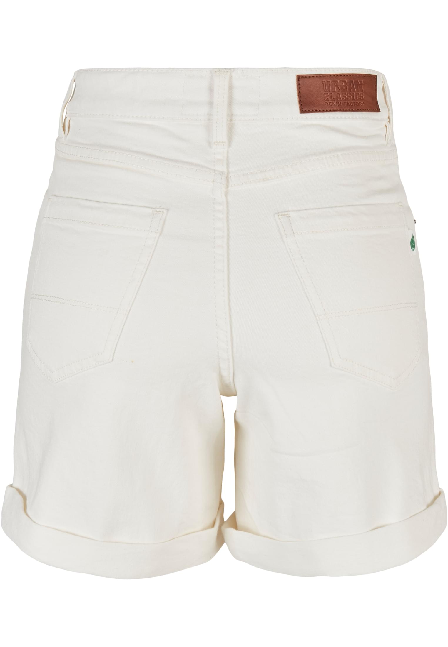 Ladies Organic Stretch Denim 5 Pocket Shorts offwhite raw 26 - variant image 7