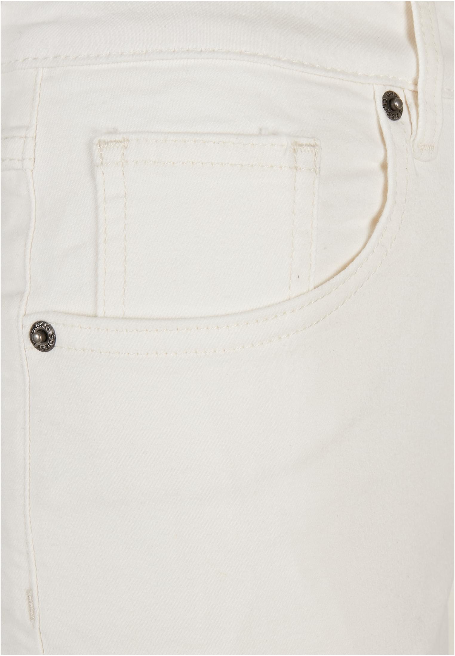 Ladies Organic Stretch Denim 5 Pocket Shorts offwhite raw 26 - variant image 9