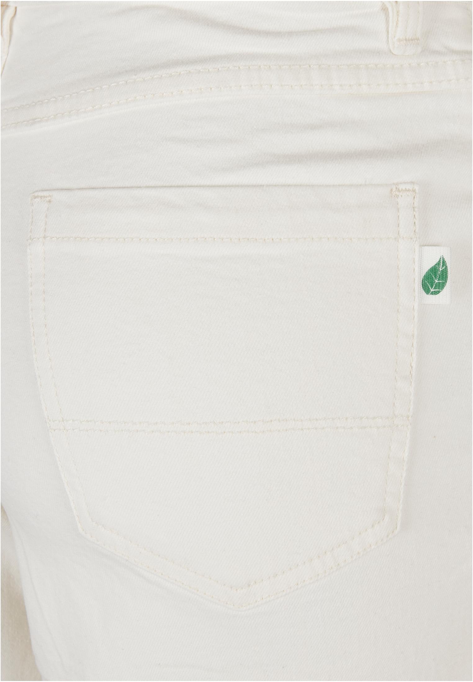Ladies Organic Stretch Denim 5 Pocket Shorts offwhite raw 26 - variant image 10