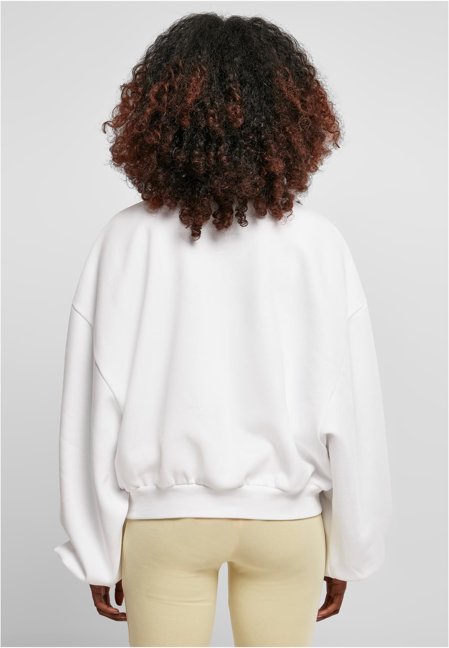 Ladies Oversized Triangle Crew Neck white M/L - variant image 2