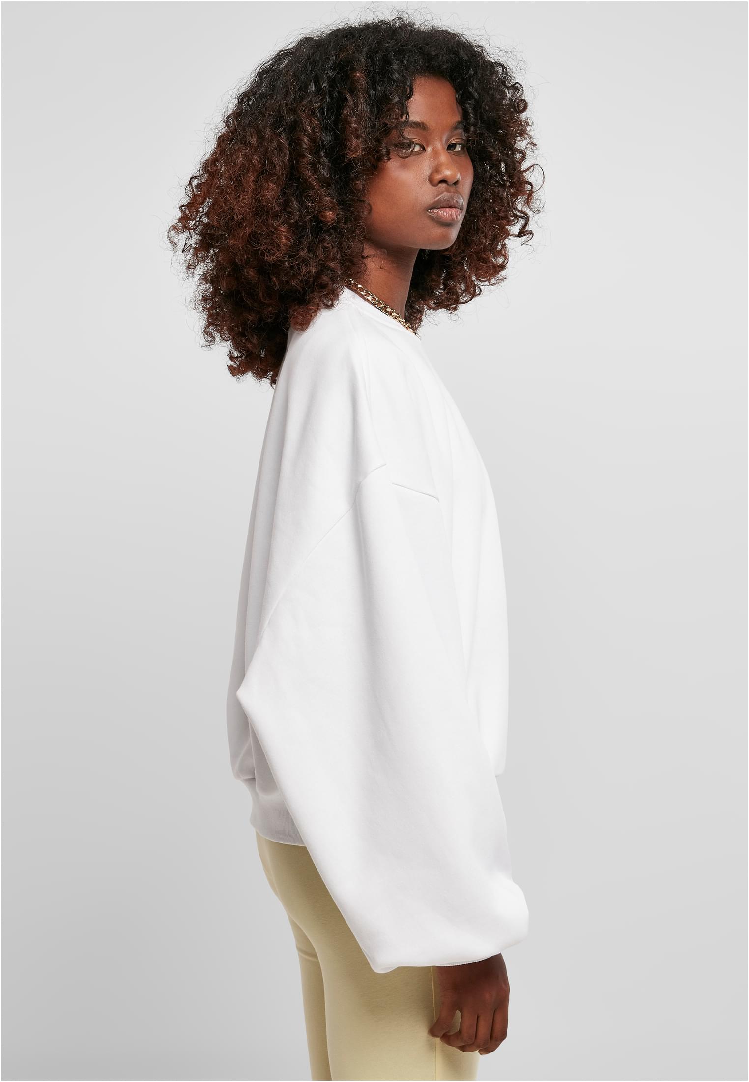 Ladies Oversized Triangle Crew Neck white M/L - variant image 3