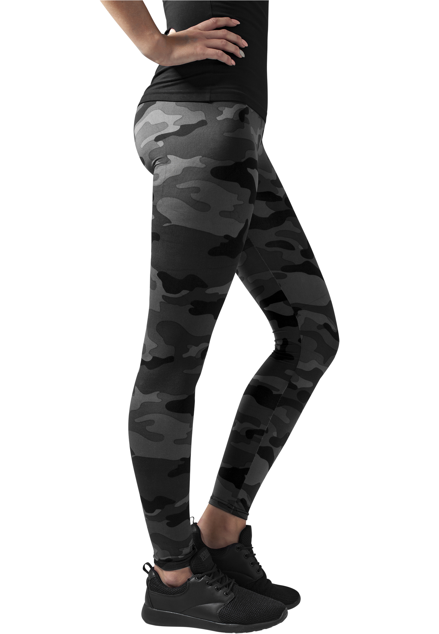 Ladies Camo Leggings dark camo M - variant image 3