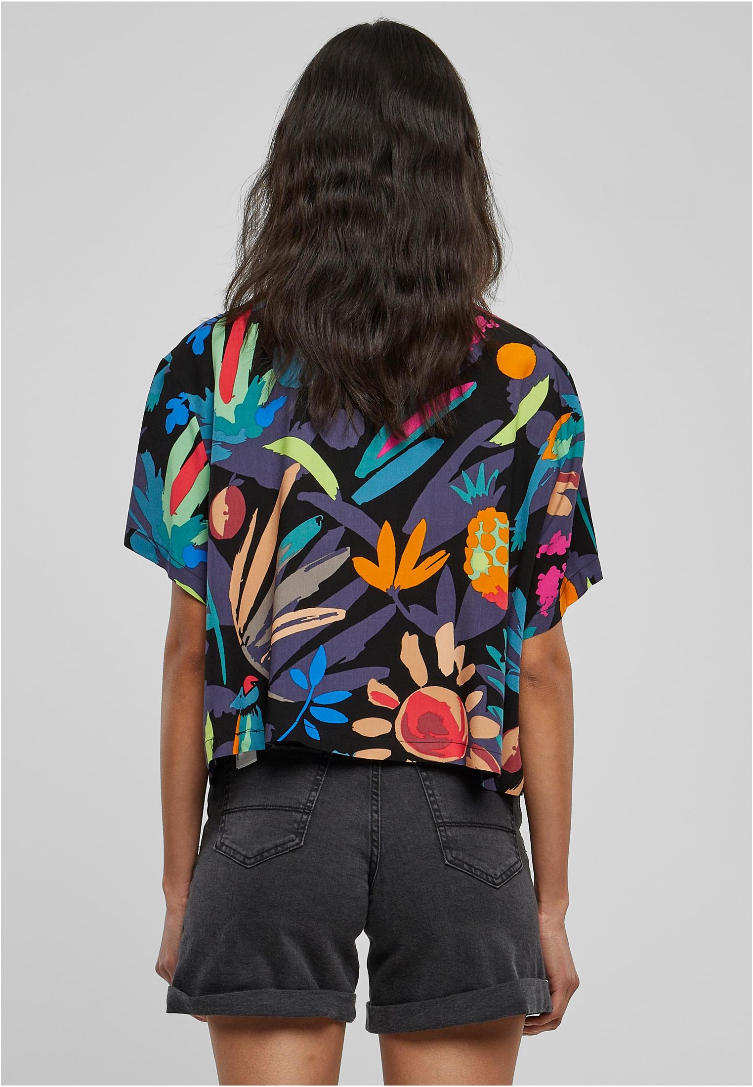 Ladies Viscose Resort Shirt blackfruity 3XL - variant image 2