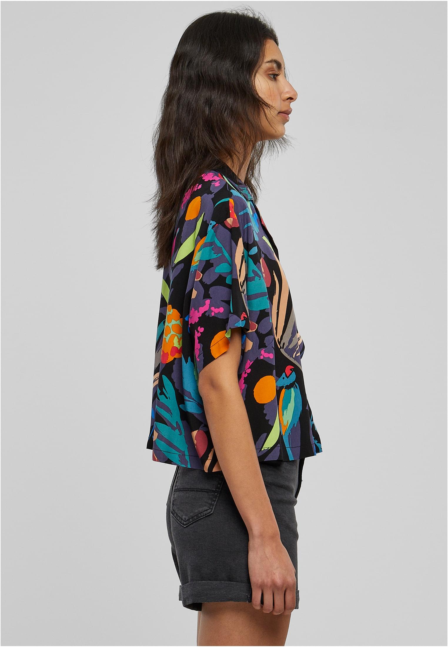 Ladies Viscose Resort Shirt blackfruity 3XL - variant image 3