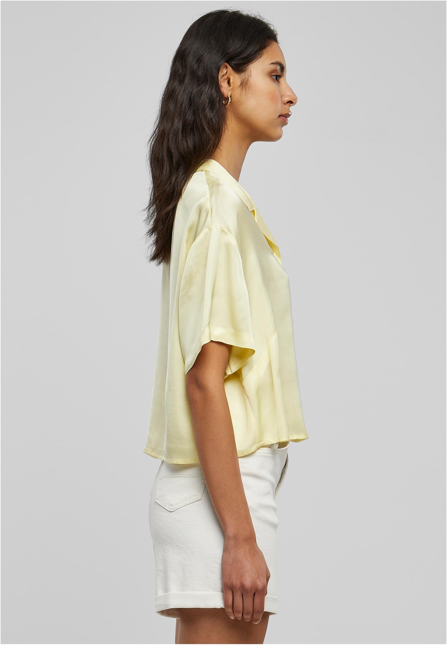 Ladies Viscose Satin Resort Shirt softyellow 3XL - variant image 3
