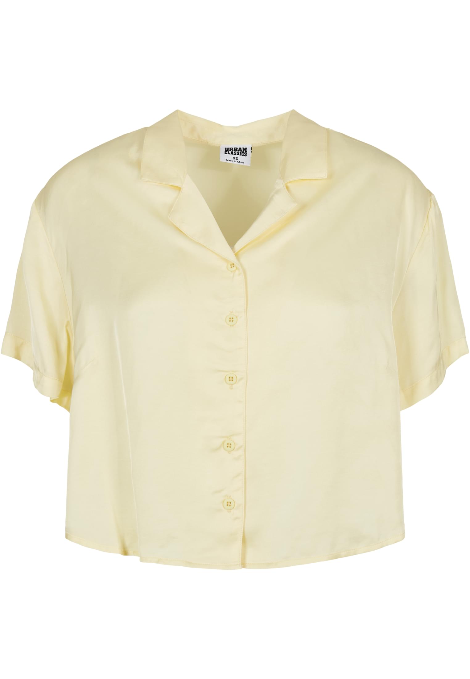Ladies Viscose Satin Resort Shirt softyellow 3XL - variant image 5