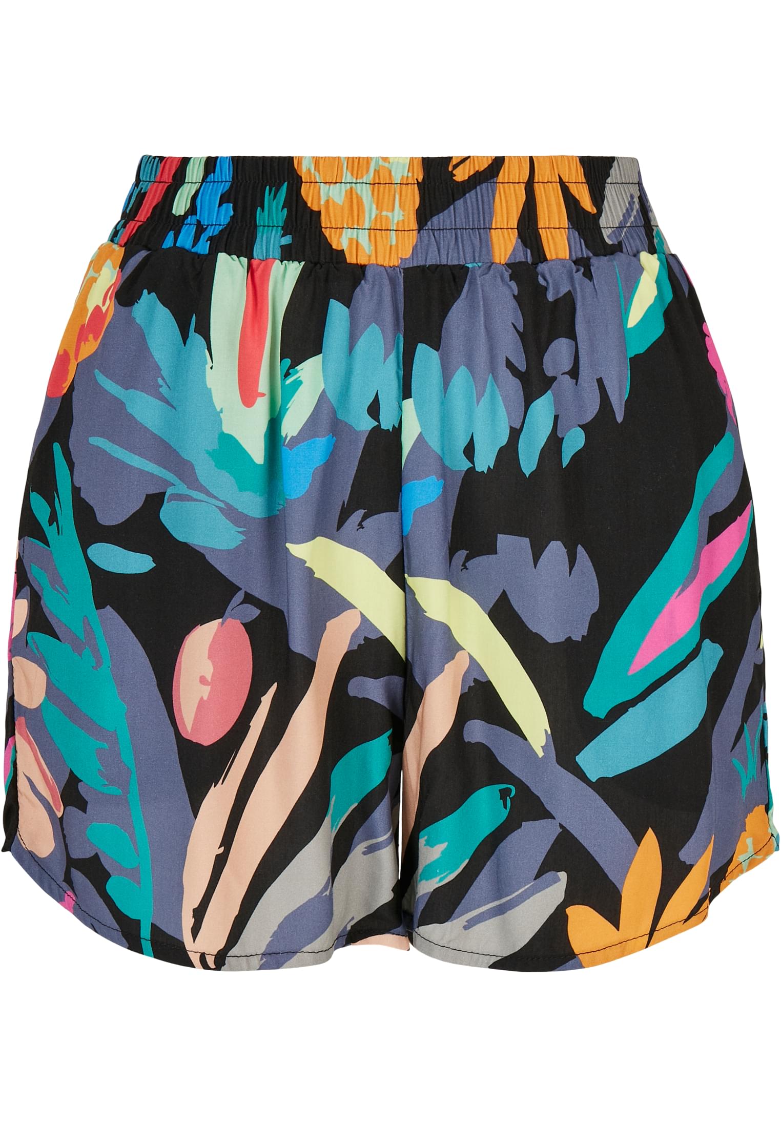 Ladies AOP Viscose Resort Shorts blackfruity 3XL - variant image 5