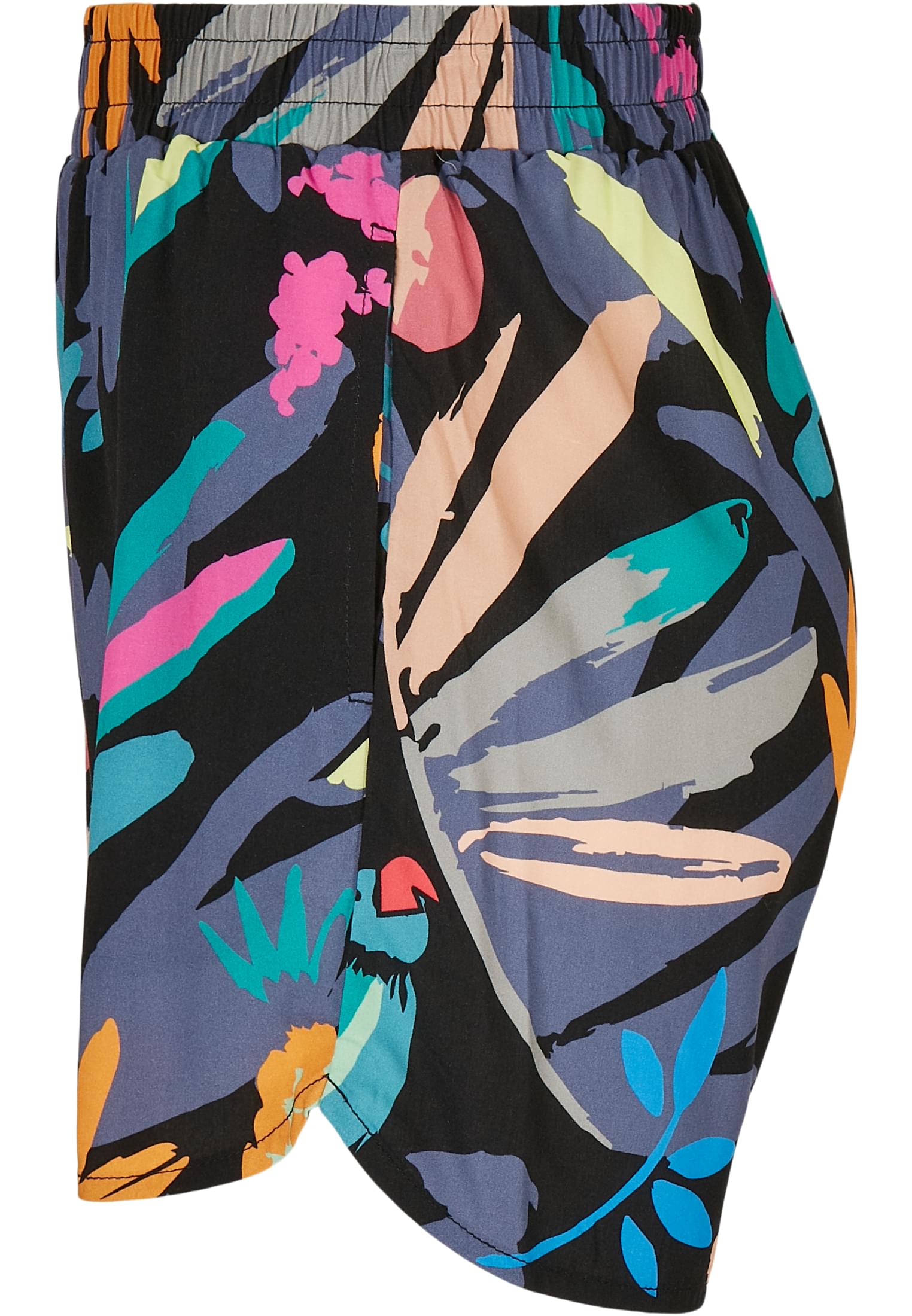 Ladies AOP Viscose Resort Shorts blackfruity 3XL - variant image 6