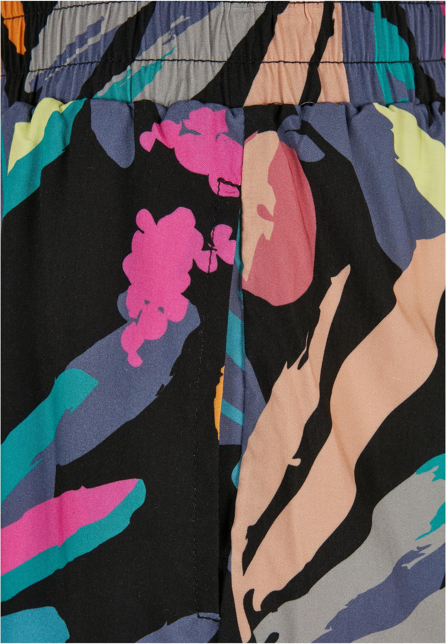 Ladies AOP Viscose Resort Shorts blackfruity 3XL - variant image 9