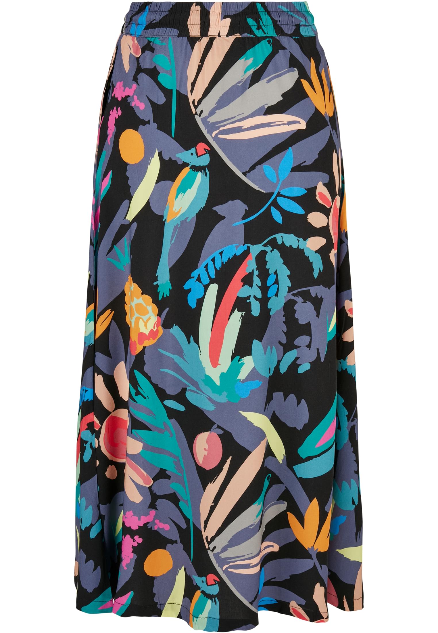 Ladies Viscose Midi Skirt blackfruity 3XL - variant image 3