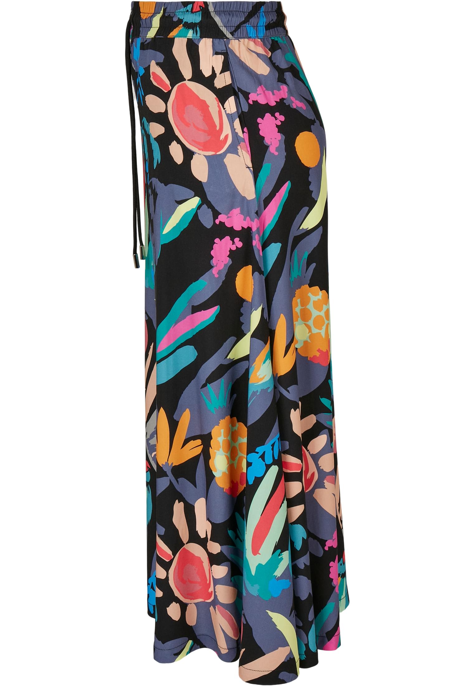 Ladies Viscose Midi Skirt blackfruity 3XL - variant image 2