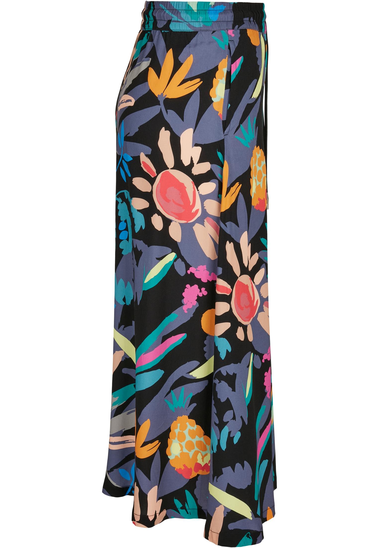 Ladies Viscose Midi Skirt blackfruity 3XL - variant image 4