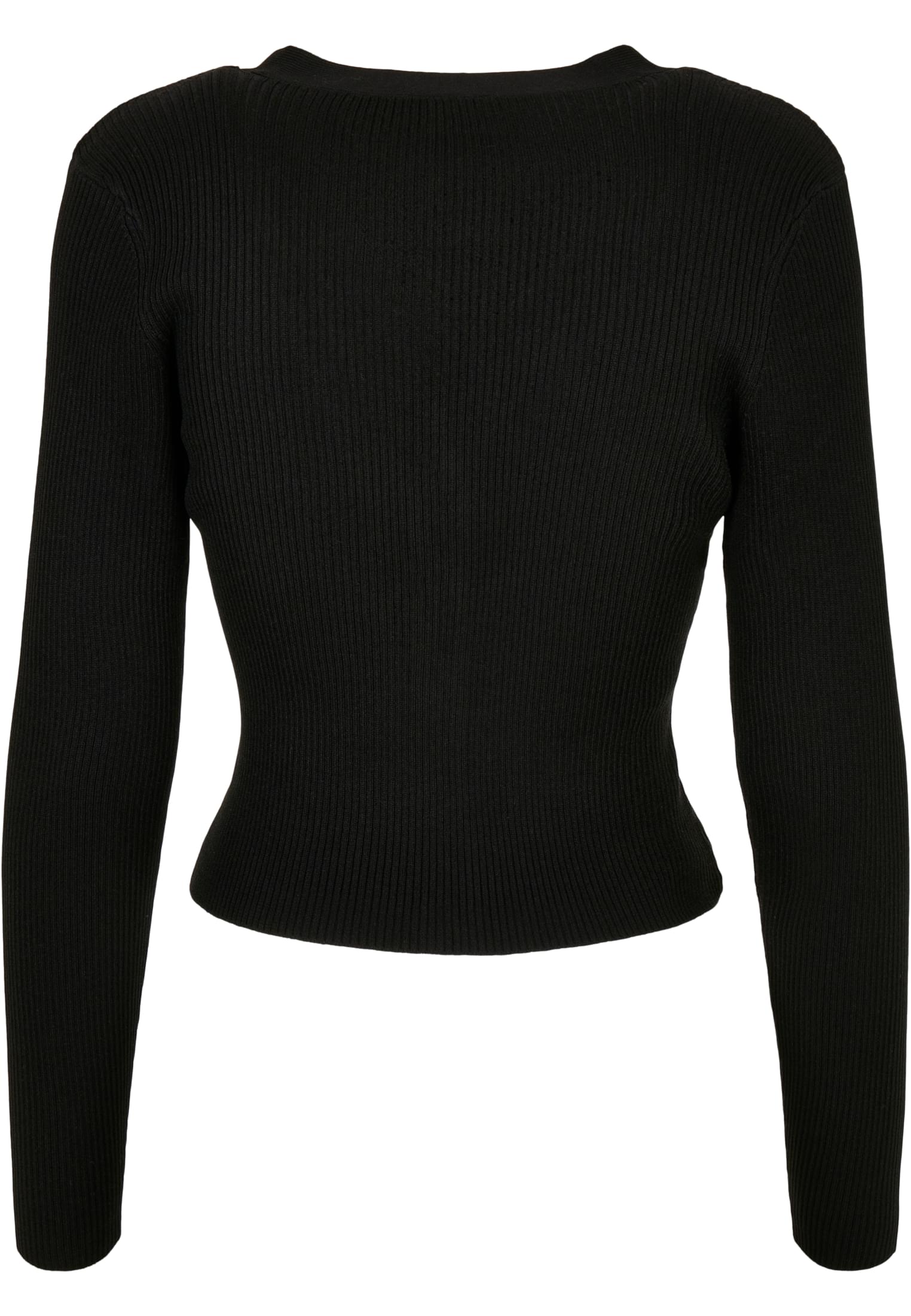 Ladies Short Rib Knit Cardigan black 3XL - variant image 6