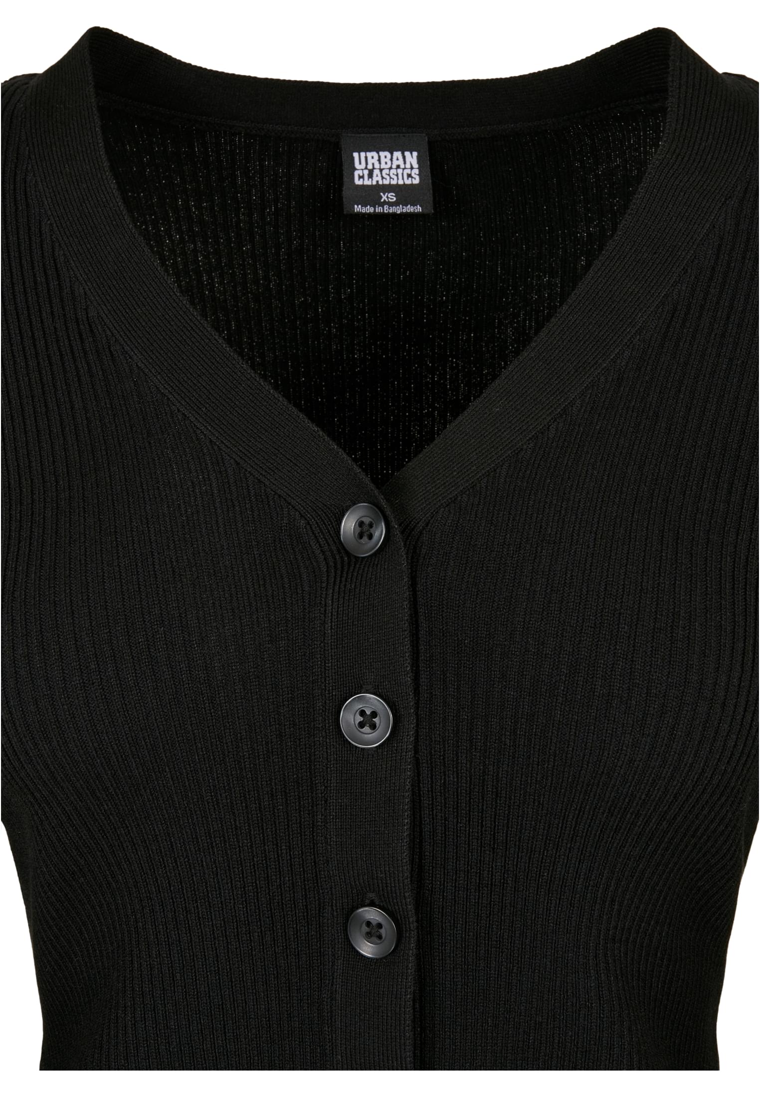 Ladies Short Rib Knit Cardigan black 3XL - variant image 7