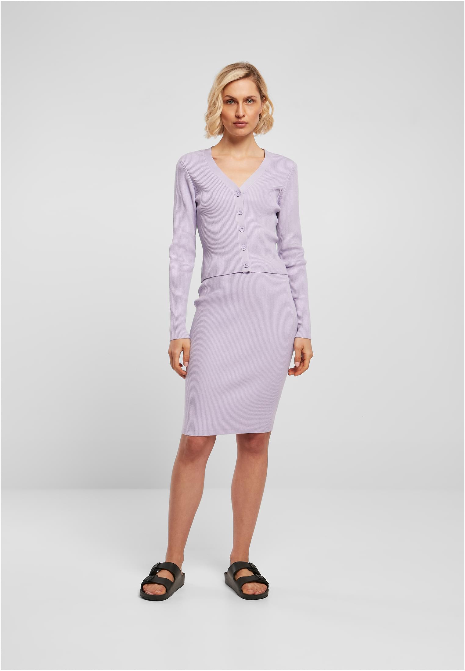 pull court en maille cardigan lilas 3XL
 - variant image 4