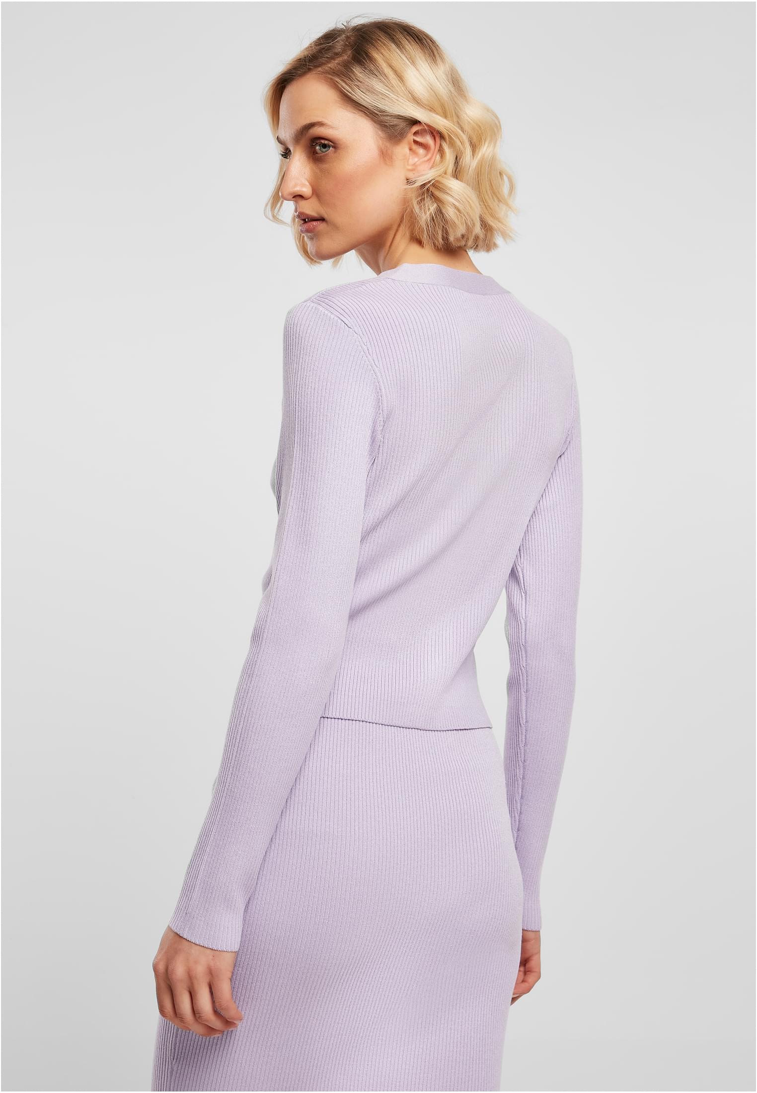 pull court en maille cardigan lilas 3XL
 - variant image 2