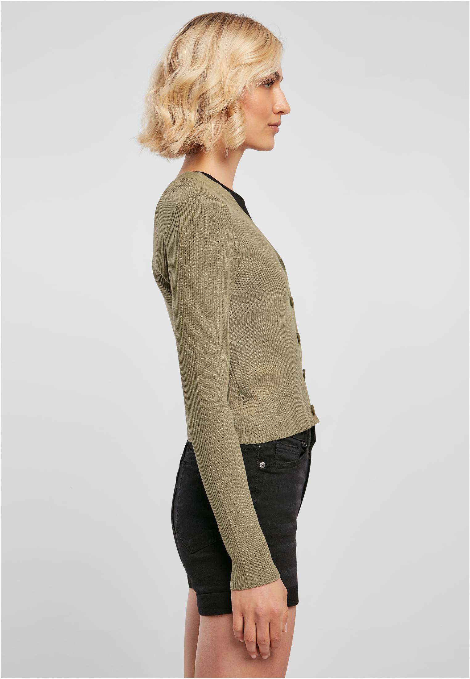 pull court en maille cardigan kaki 3XL
 - variant image 3