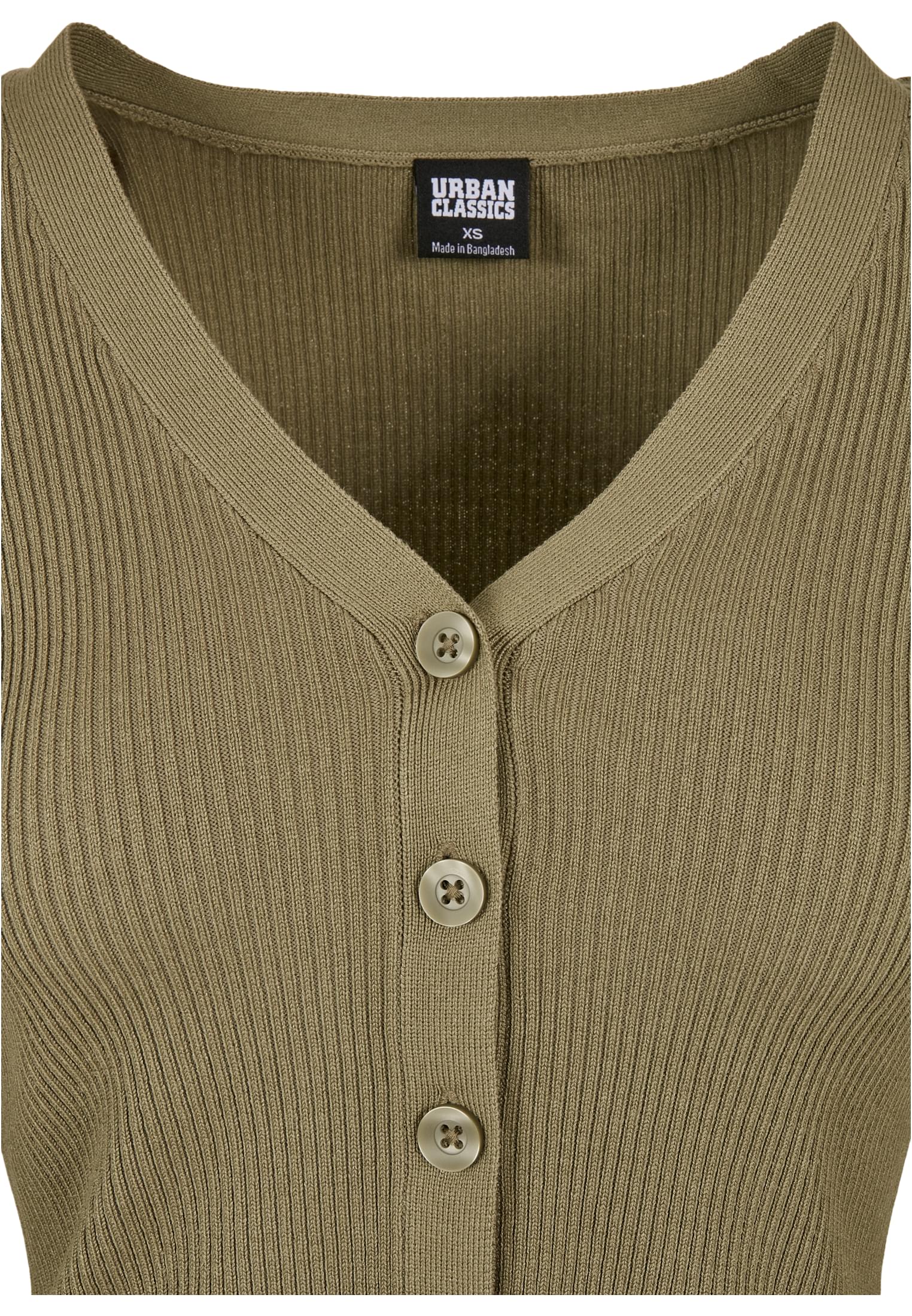 pull court en maille cardigan kaki 3XL
 - variant image 7