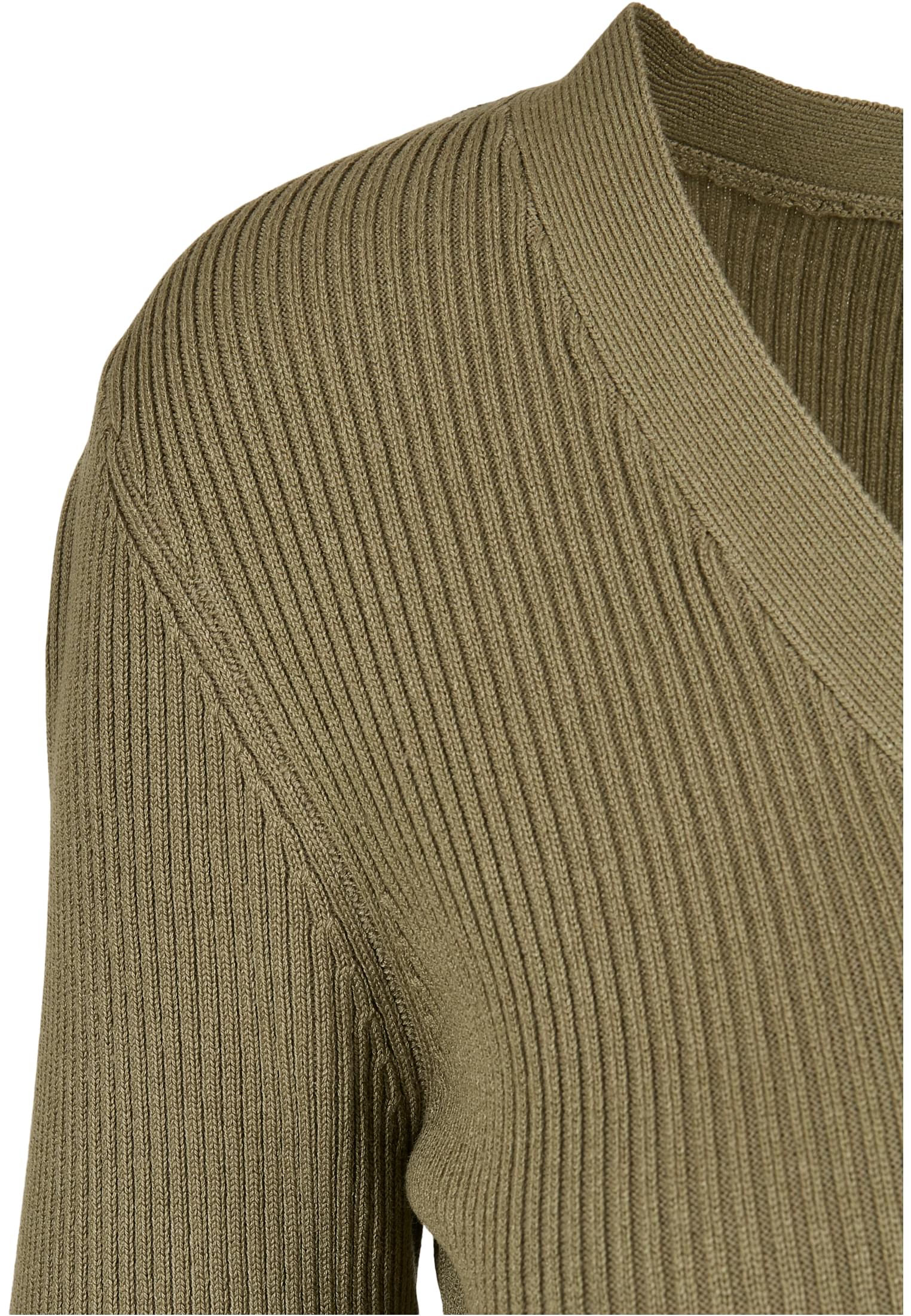 pull court en maille cardigan kaki 3XL
 - variant image 8