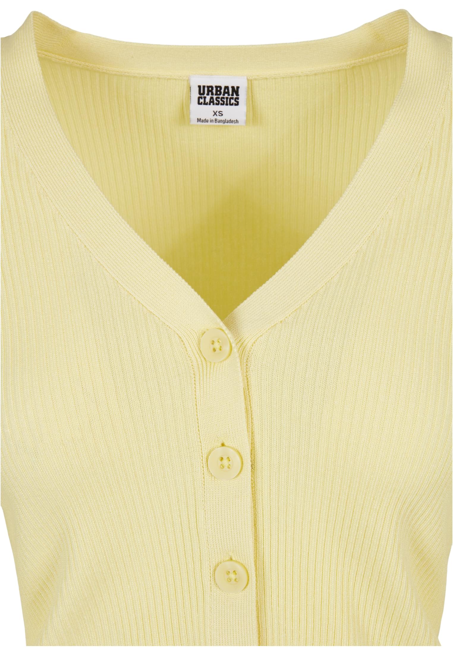 pull court en maille cardigan jaune pâle 3XL
 - variant image 7