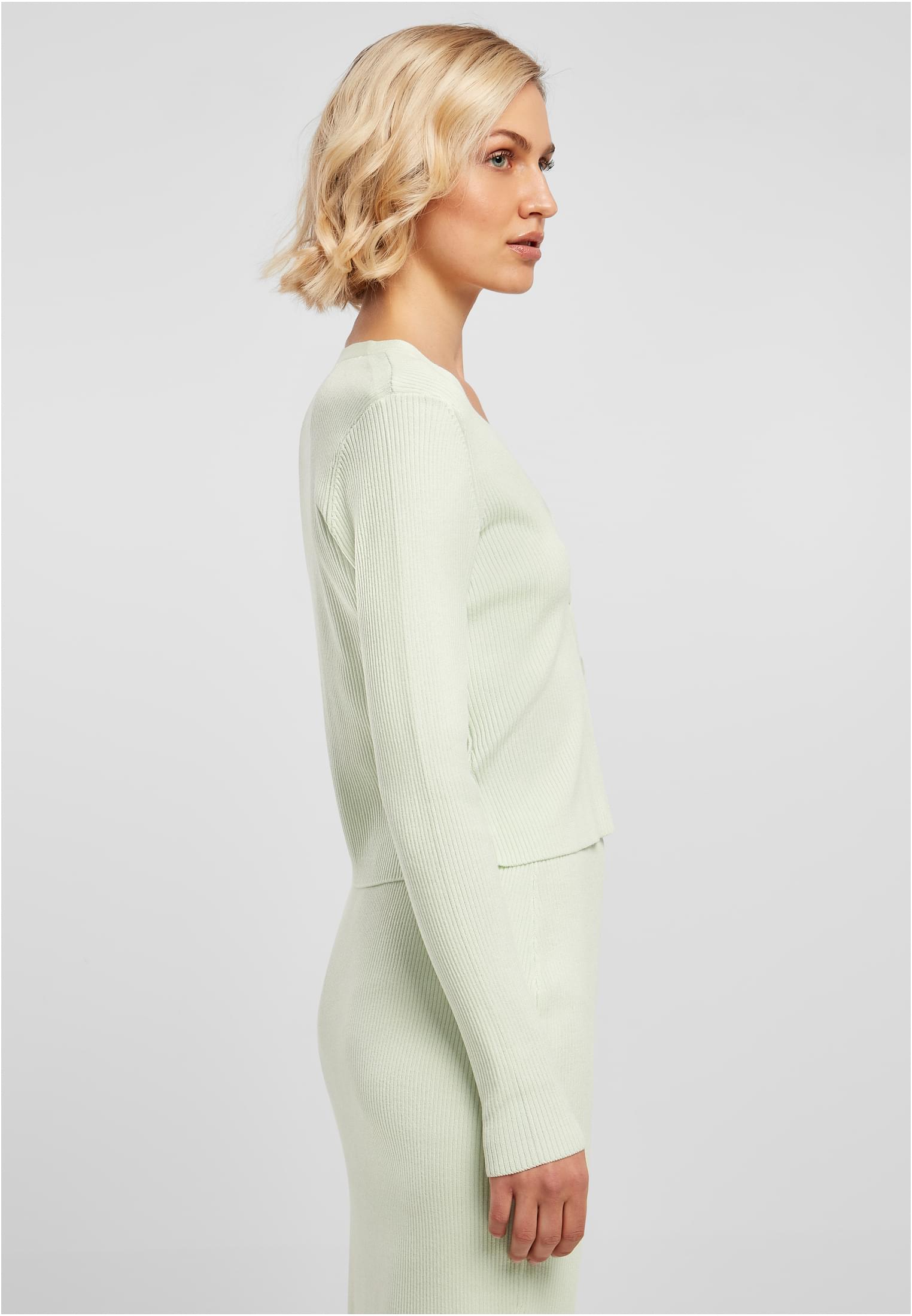 Cardigan en maille à bretelles pour femmes, coupe 3XL, couleur menthe claire
 - variant image 3