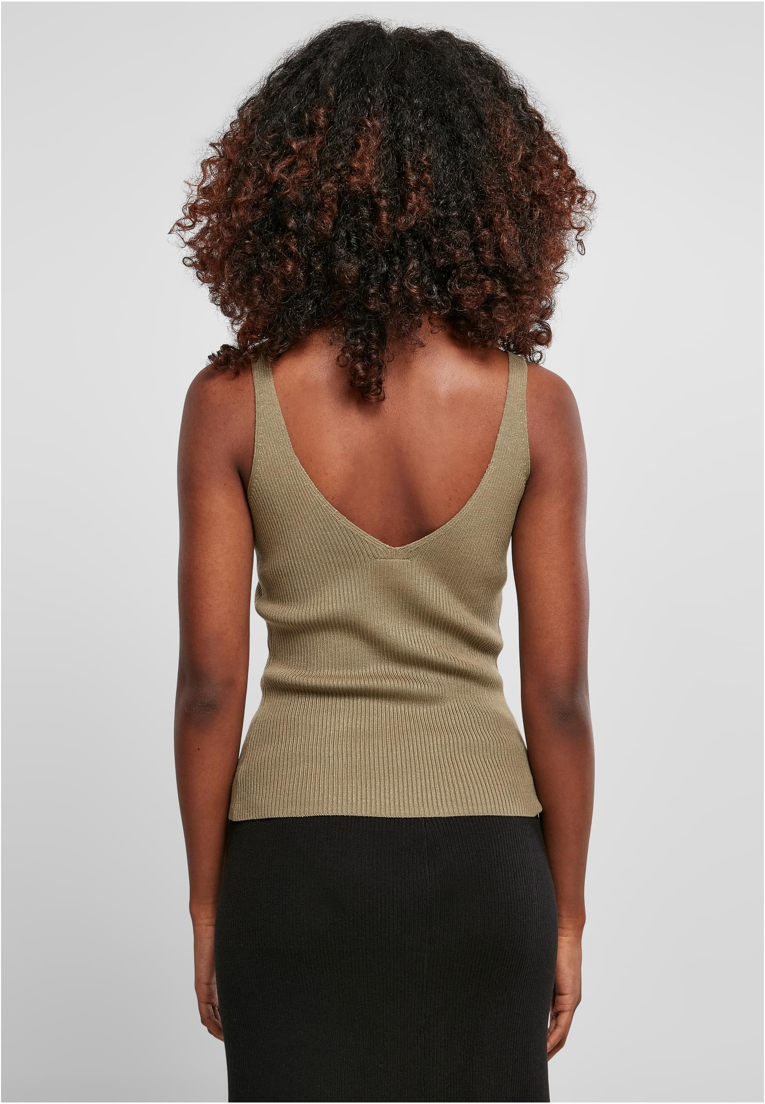 T-shirt en maille à rayures pour femmes khaki 3XL
 - variant image 2