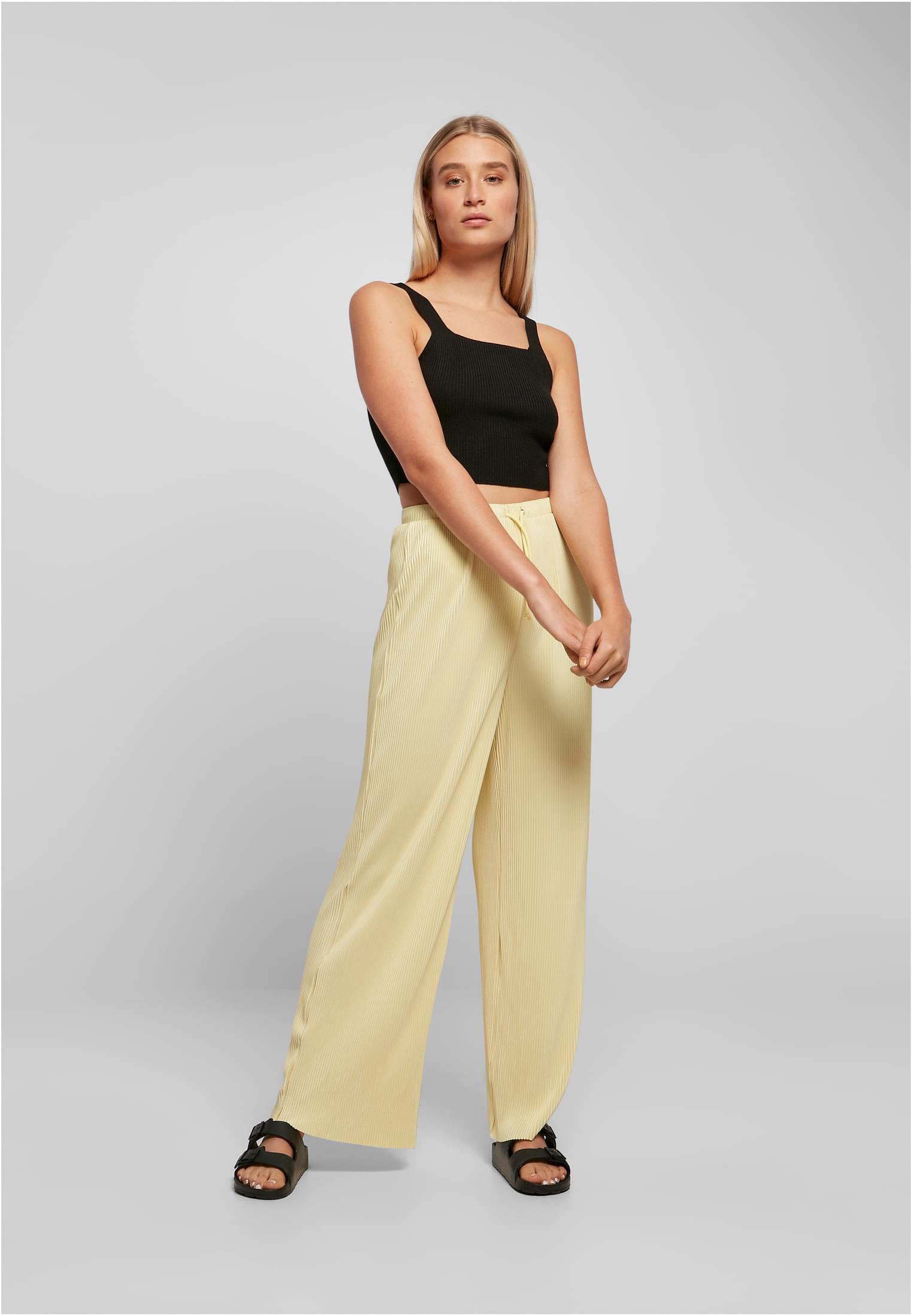 Ladies Plisse Pants softyellow 3XL - variant image 4