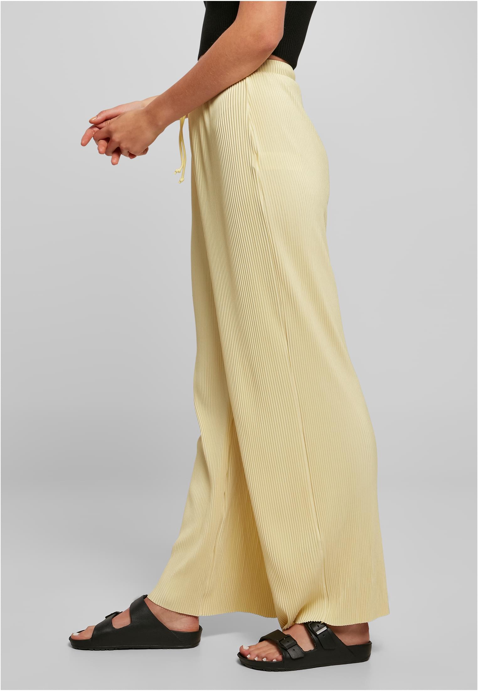 Ladies Plisse Pants softyellow 3XL - variant image 1
