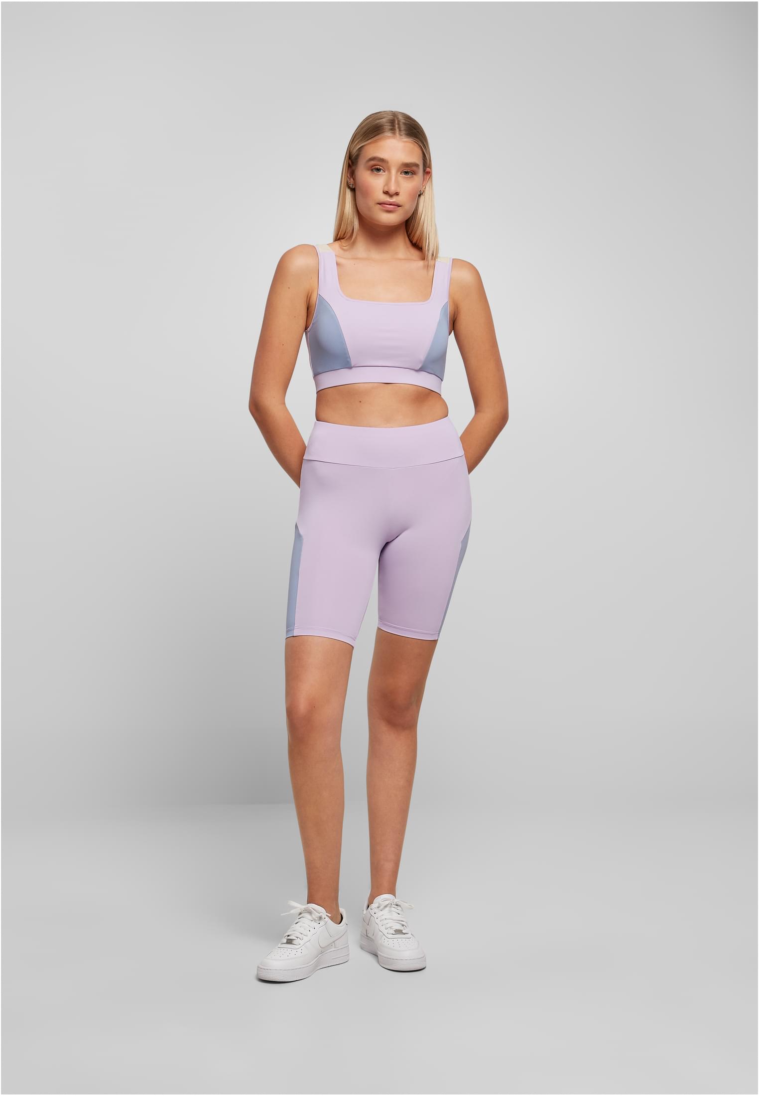 Ladies Color Block Bra lilac/violablue/softseagrass 3XL - variant image 4