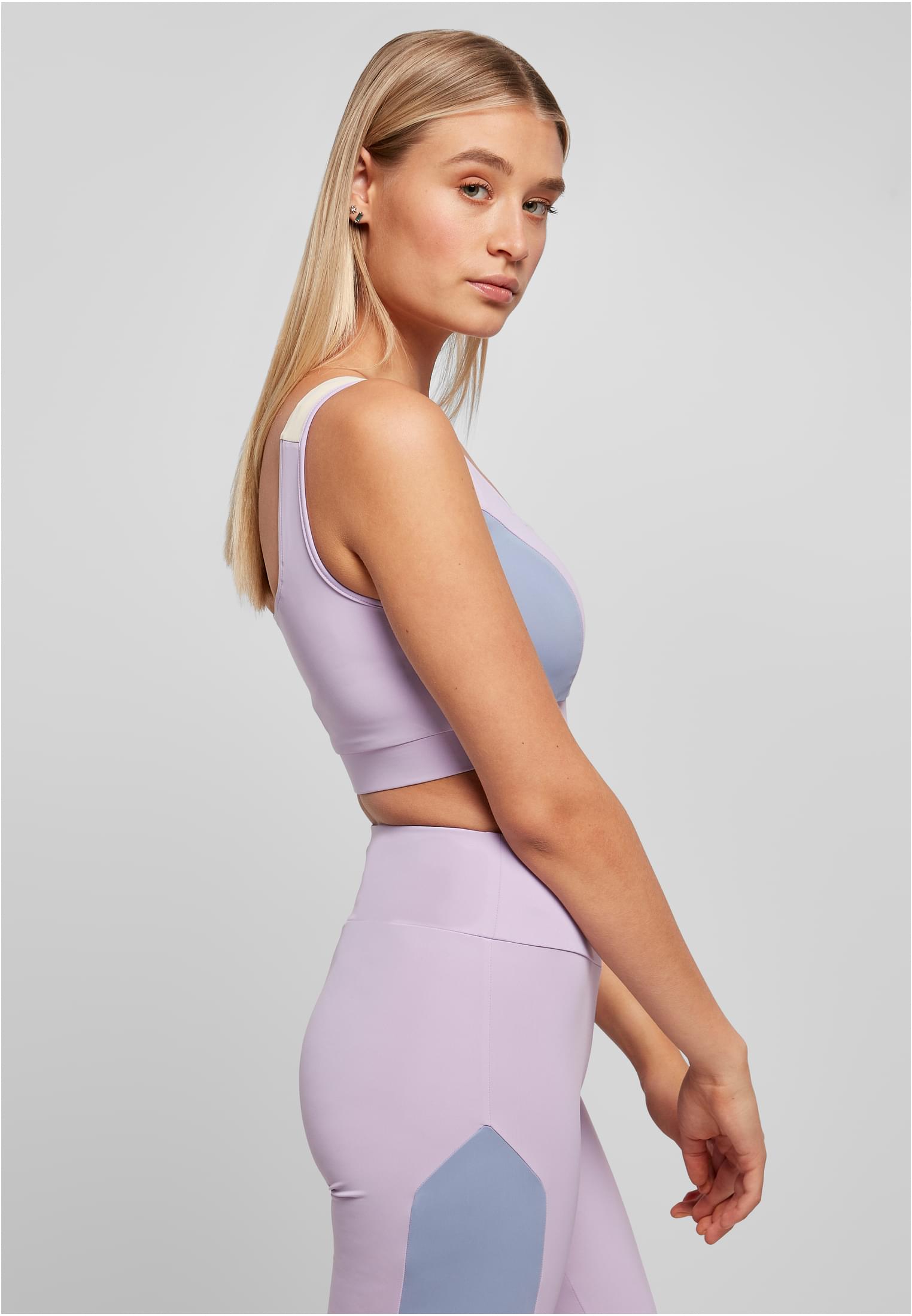 Ladies Color Block Bra lilac/violablue/softseagrass 3XL - variant image 3