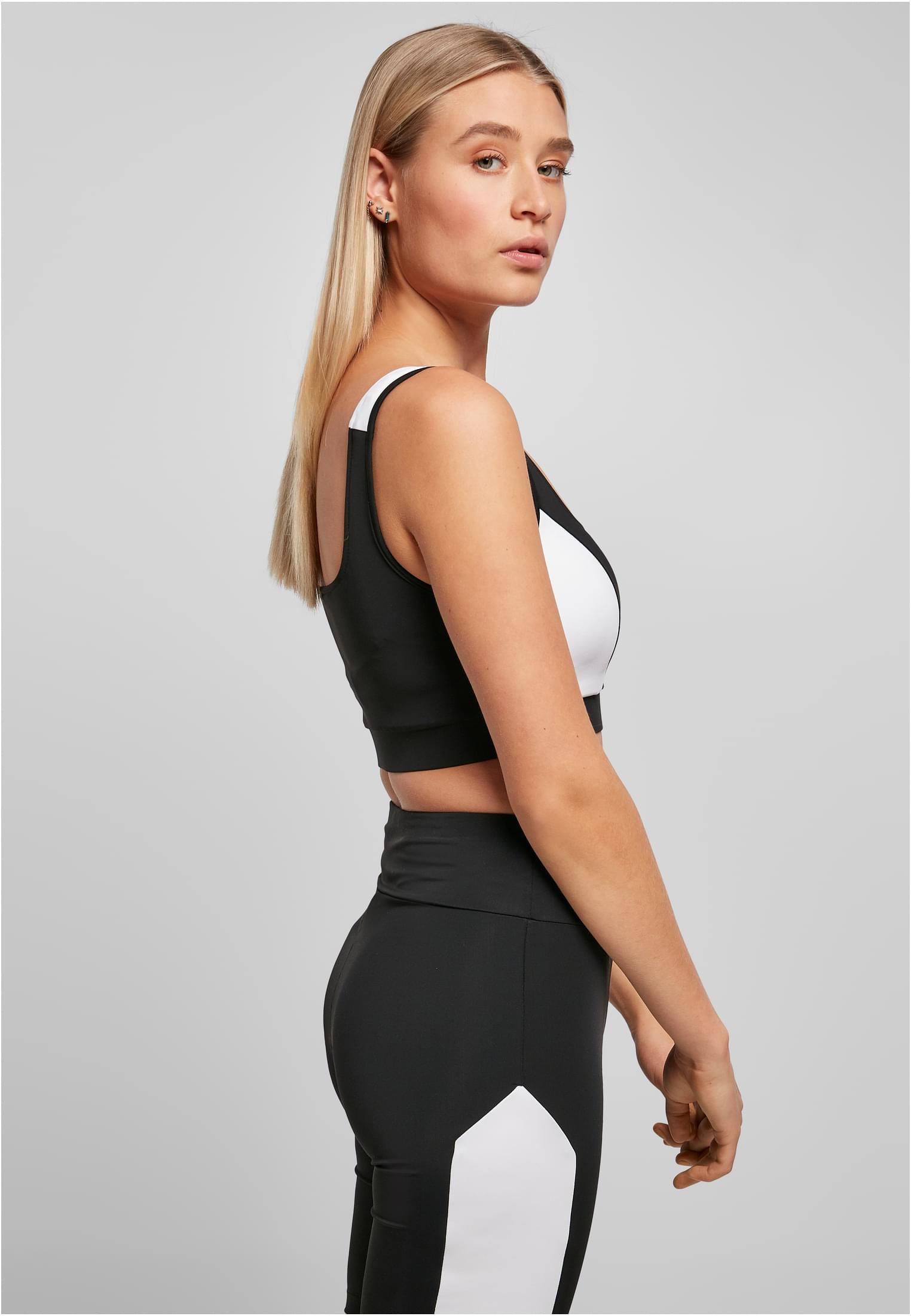 Ladies Color Block Bra black/white 3XL - variant image 3