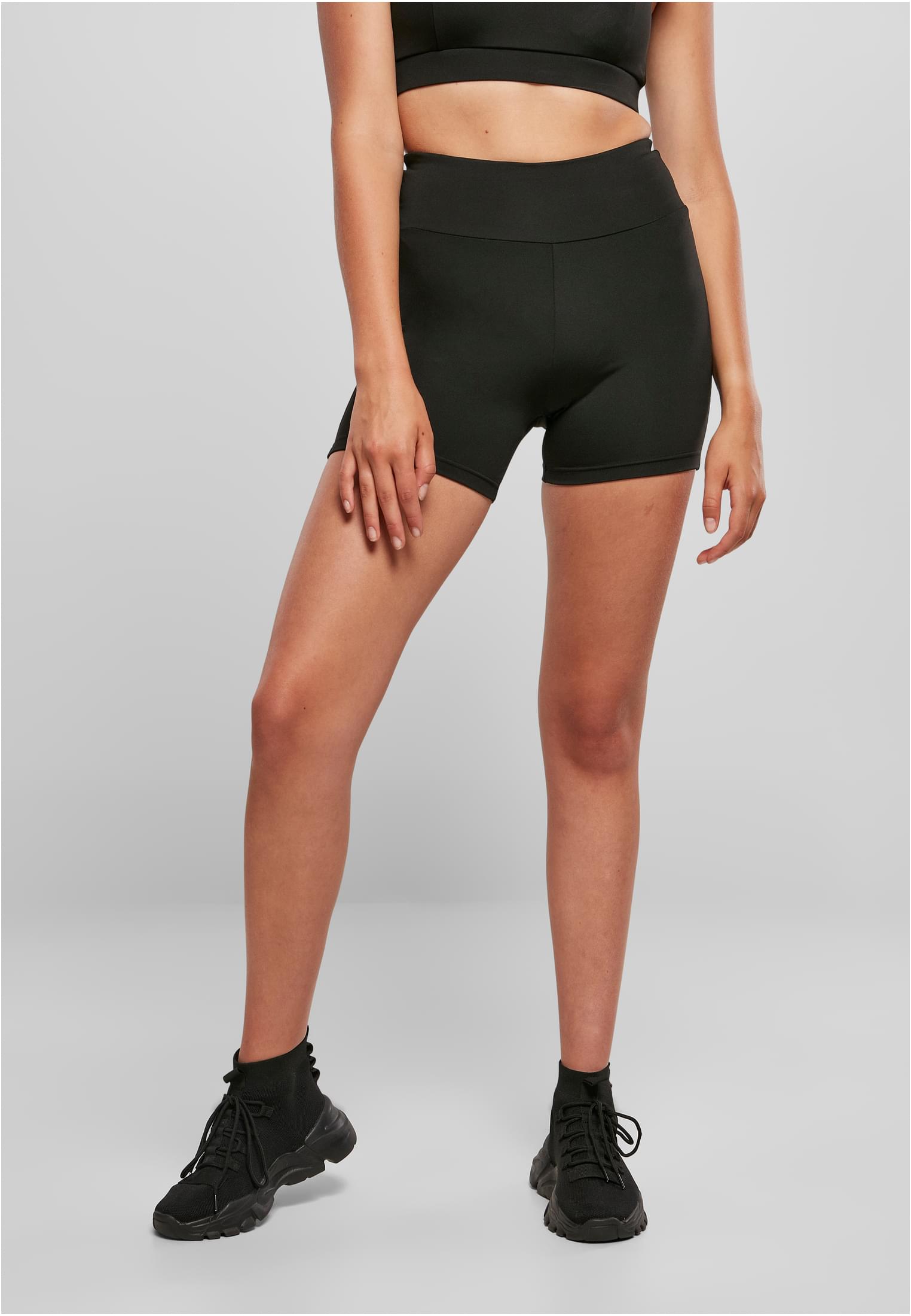 Ladies Recycled High Waist Cycle Hot Pants black L - alternate variant 1