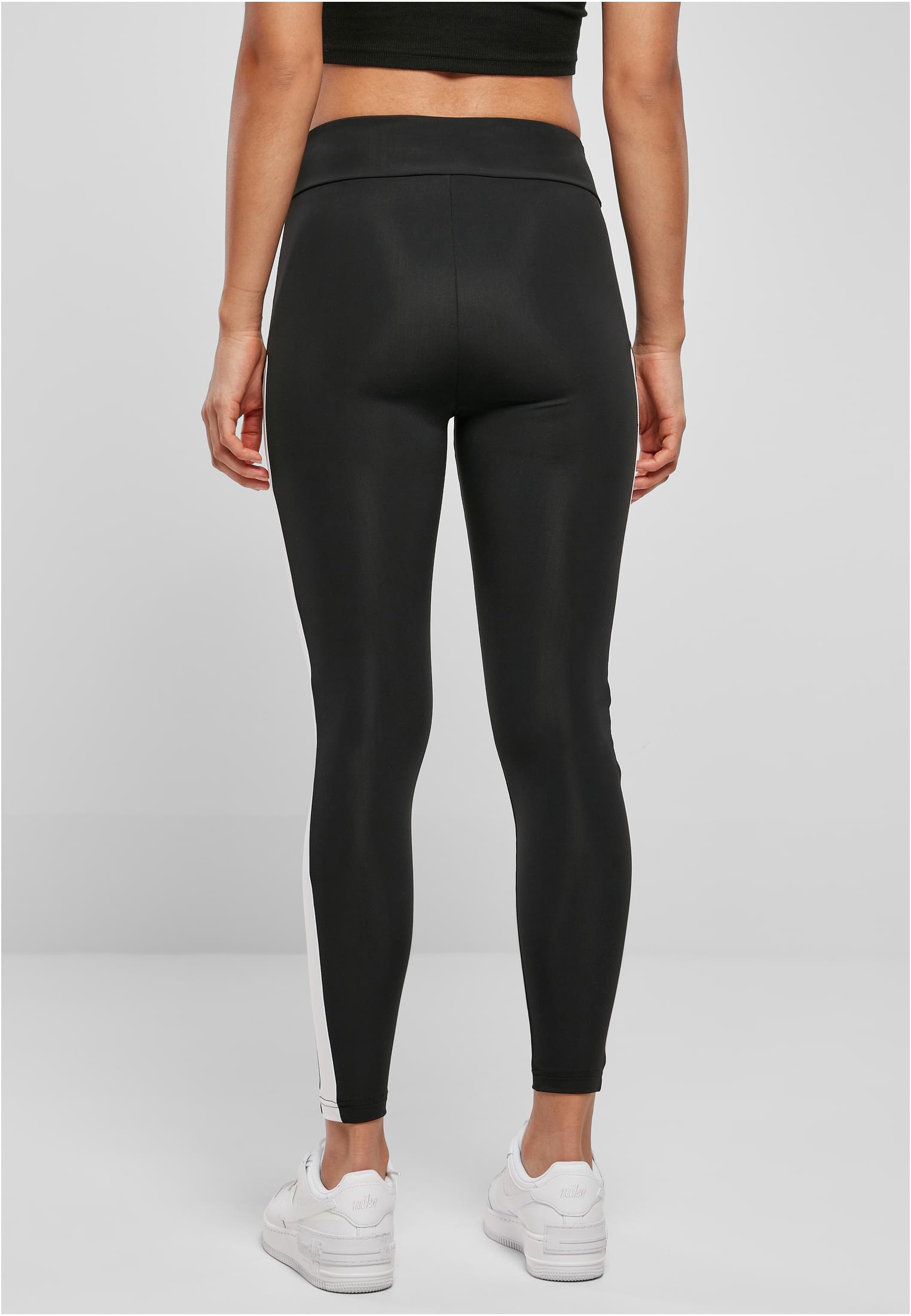 Ladies Color Block Leggings black/white 3XL - variant image 2