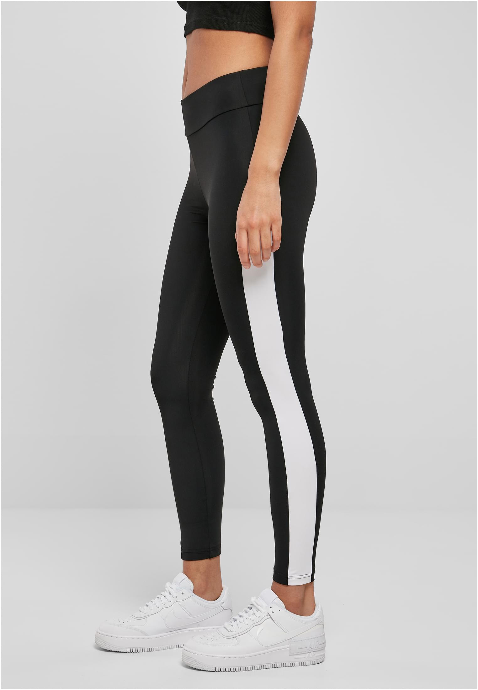 Ladies Color Block Leggings black/white 3XL - variant image 1