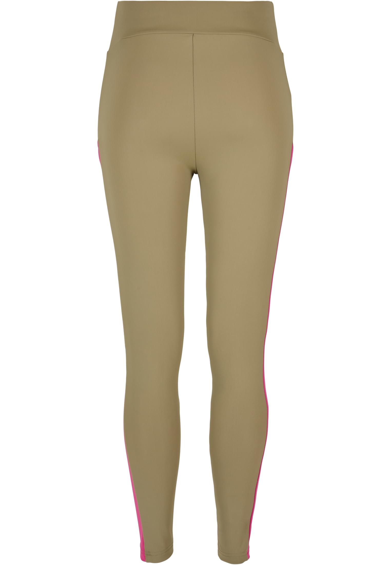 Ladies Color Block Leggings khaki/brightviolet 3XL - variant image 7