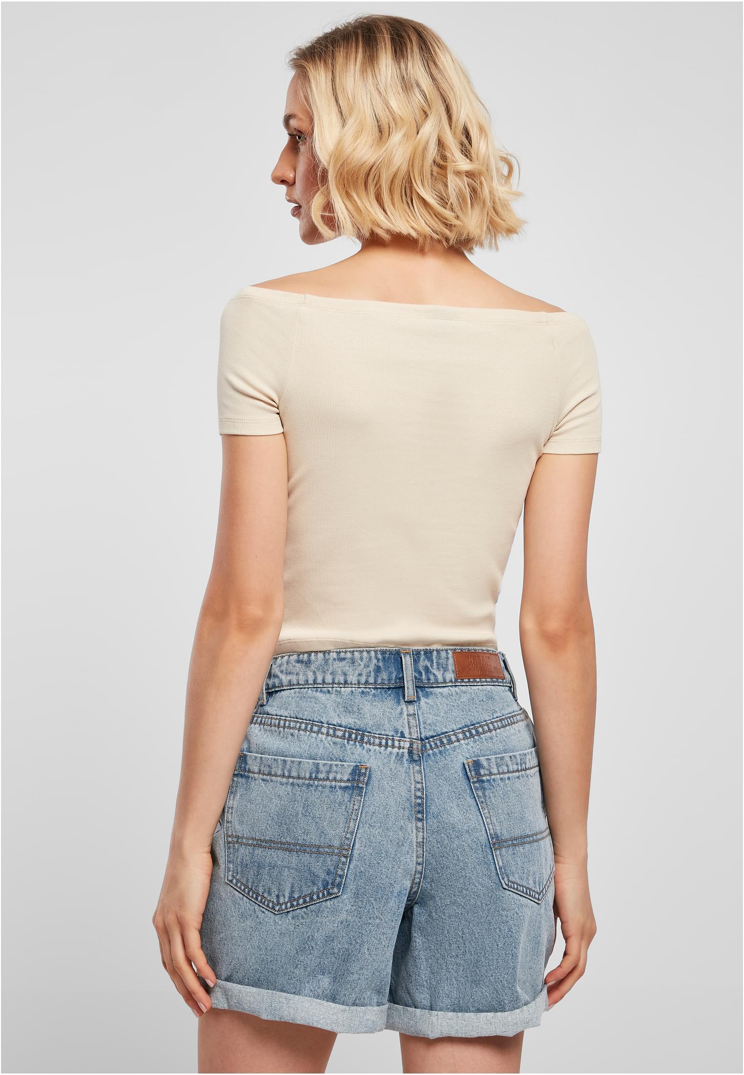 レディース オフショルダー リブ Tシャツ ソフトシーグラス 3XL
 - variant image 2
