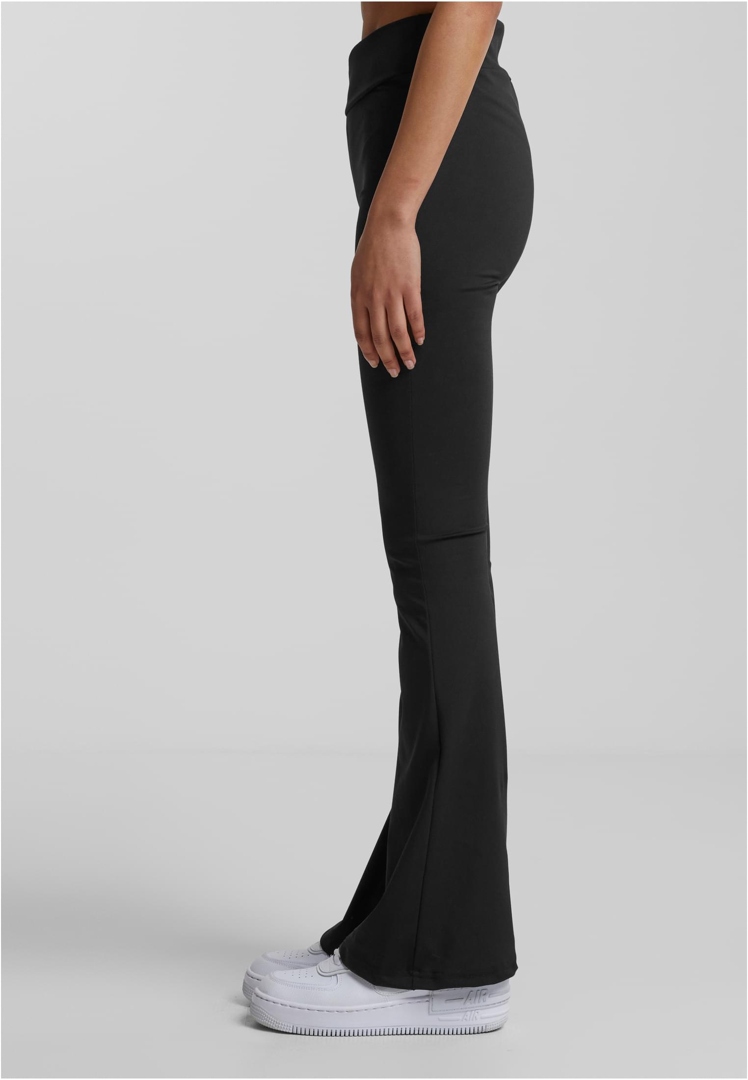 Frauen Recycelte Hohe Taille Ausgestellt Hosen schwarze 3XL
 - variant image 1