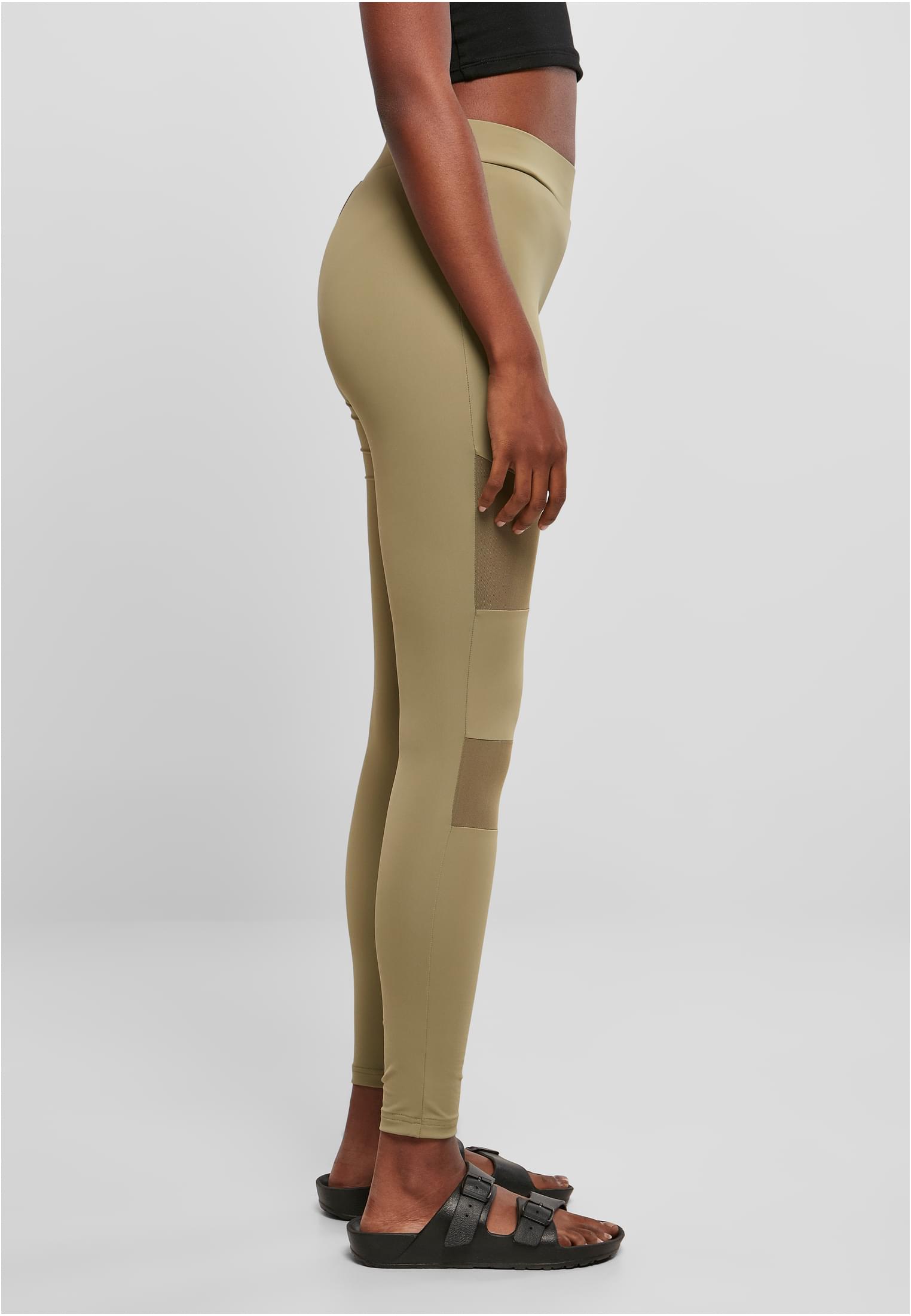 Ladies Tech Mesh Leggings khaki 3XL - variant image 3