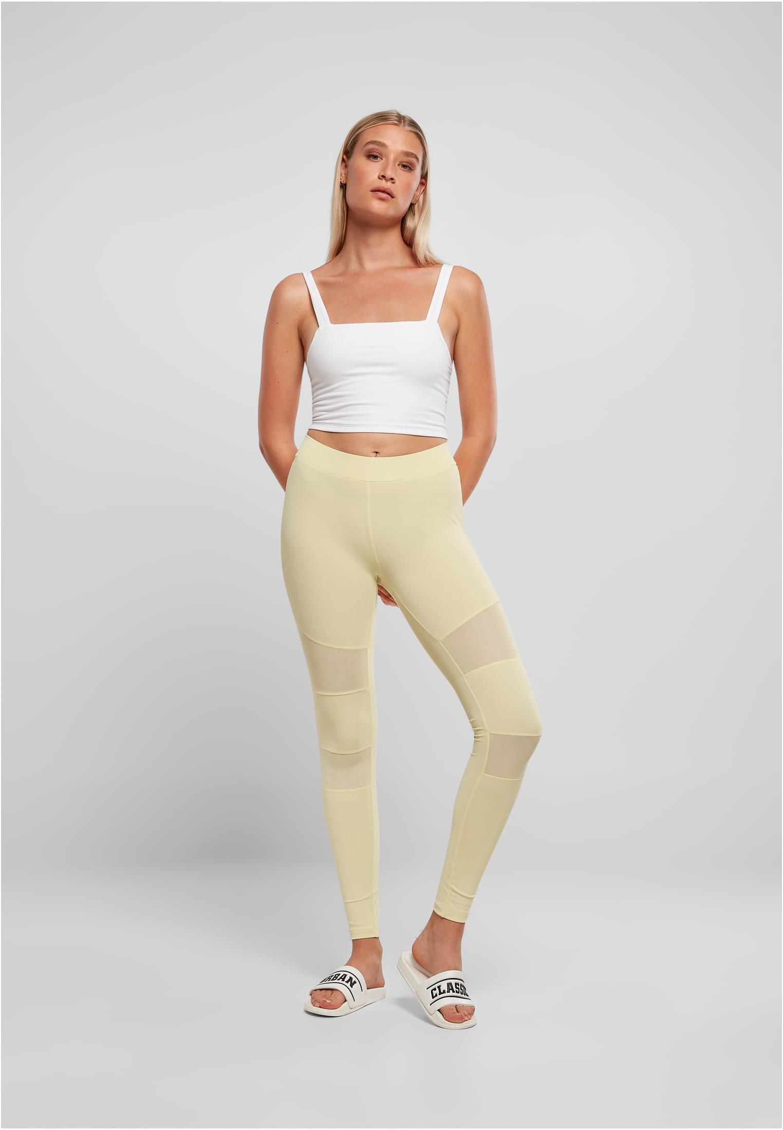 Ladies Tech Mesh Leggings softyellow 3XL - variant image 4