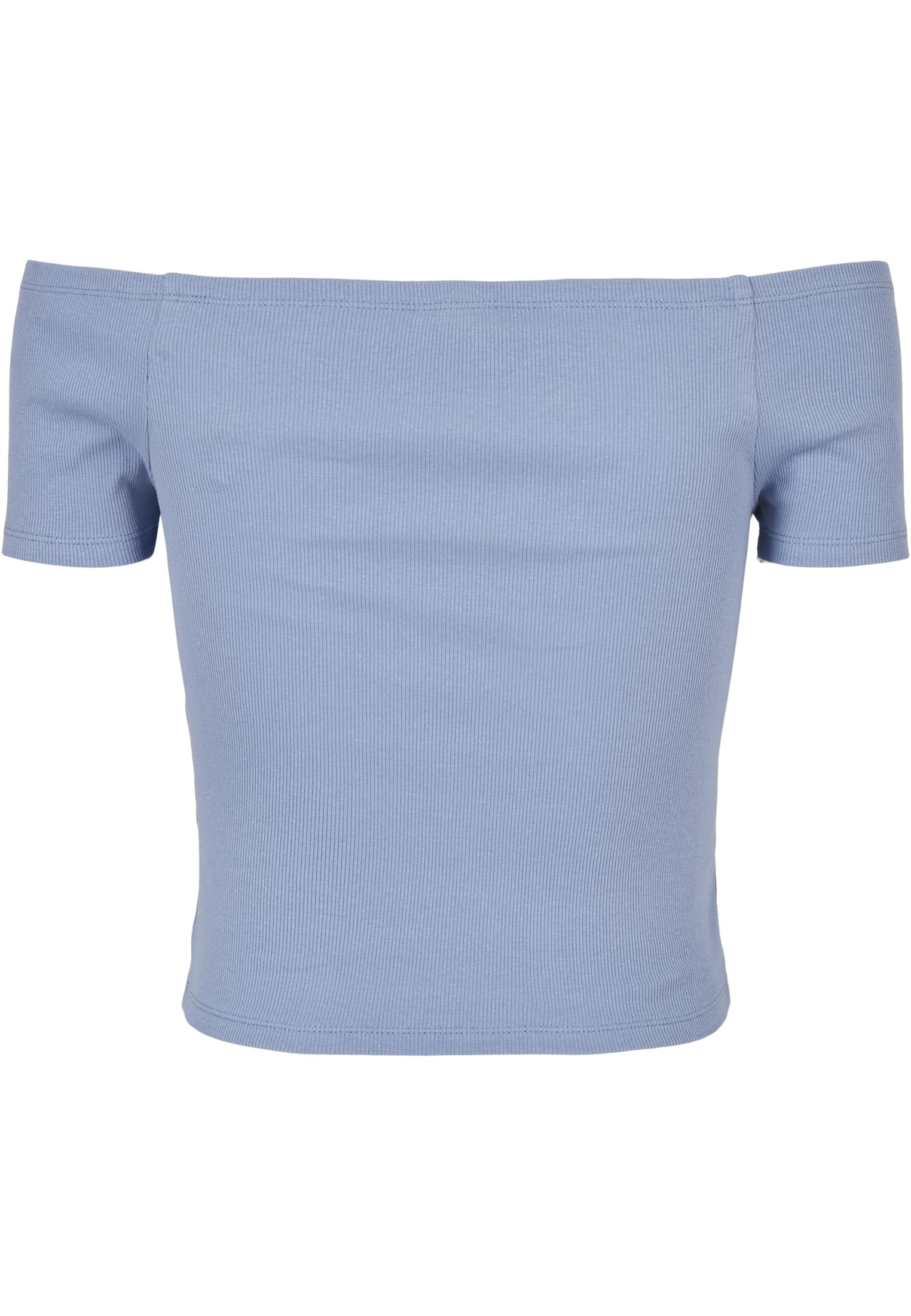 レディース オフショルダー リブ Tシャツ ビオラブルー 3XL
 - variant image 6