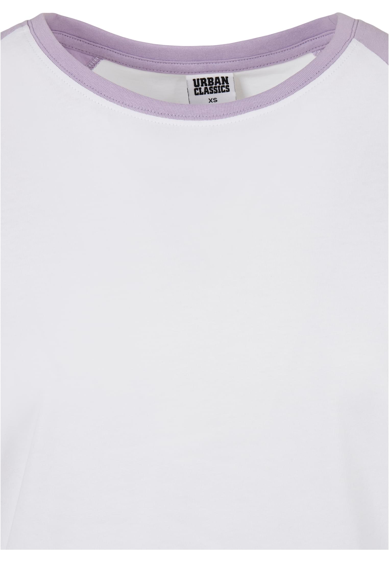 T-shirt contrast raglan femme blanc/lilas 3XL
 - variant image 7