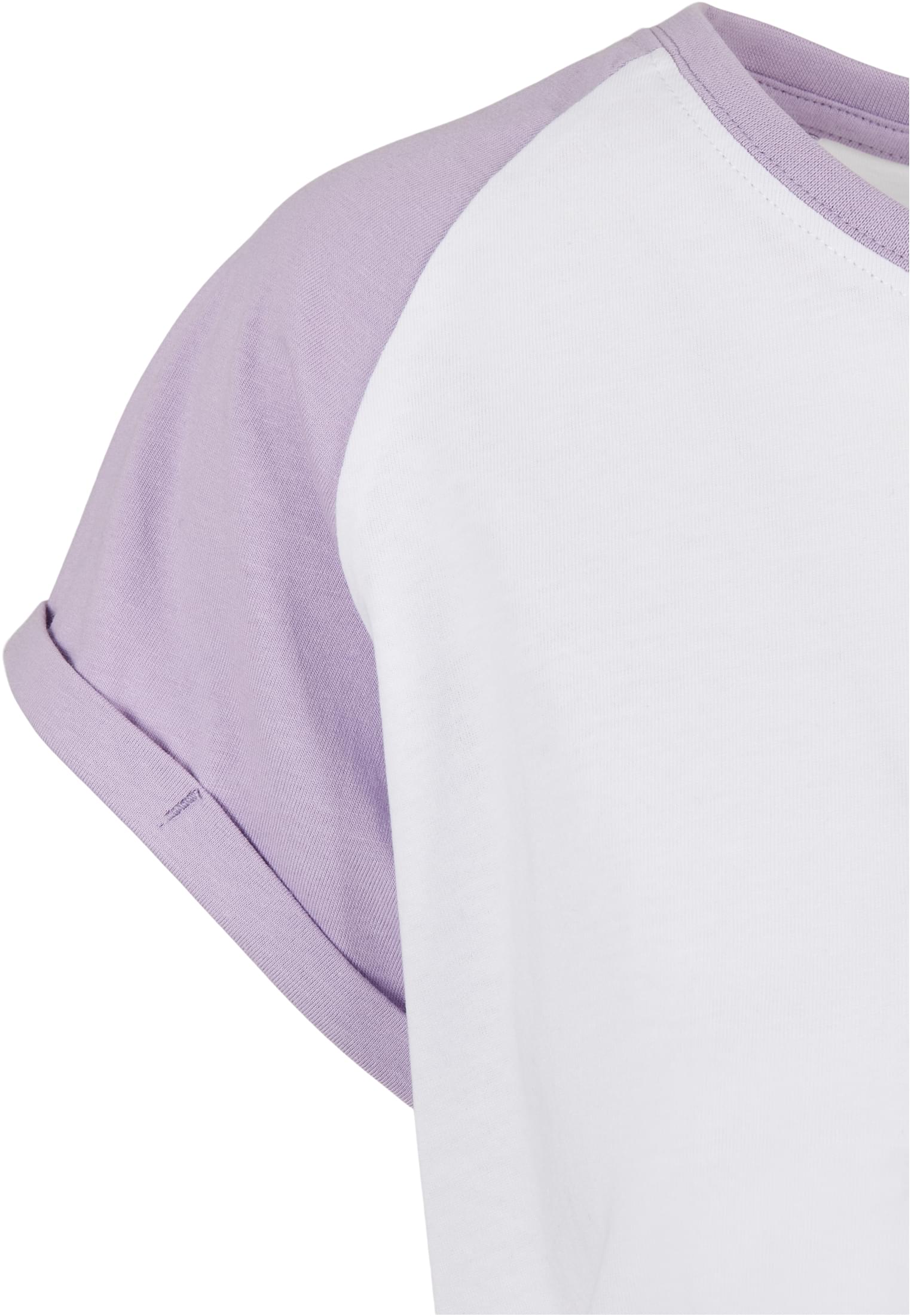 T-shirt contrast raglan femme blanc/lilas 3XL
 - variant image 8