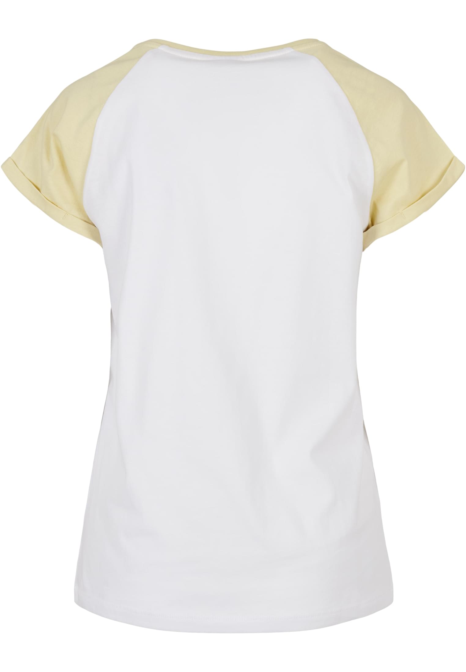 T-shirt contrastées femme Raglan blanc/jaune pâle 3XL
 - variant image 6