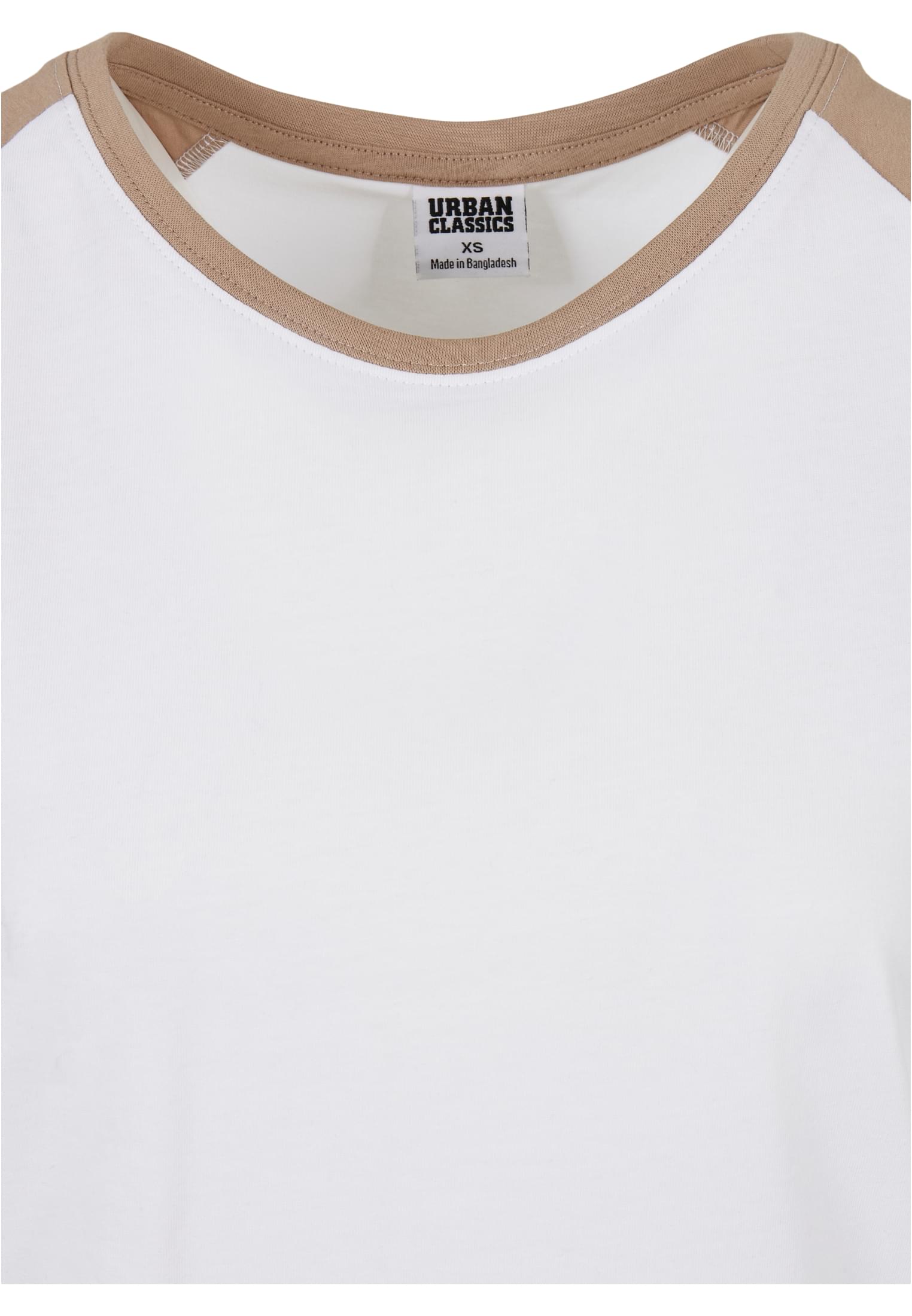 T-shirt contrastées femme Raglan blanc/softtaupe 3XL
 - variant image 7