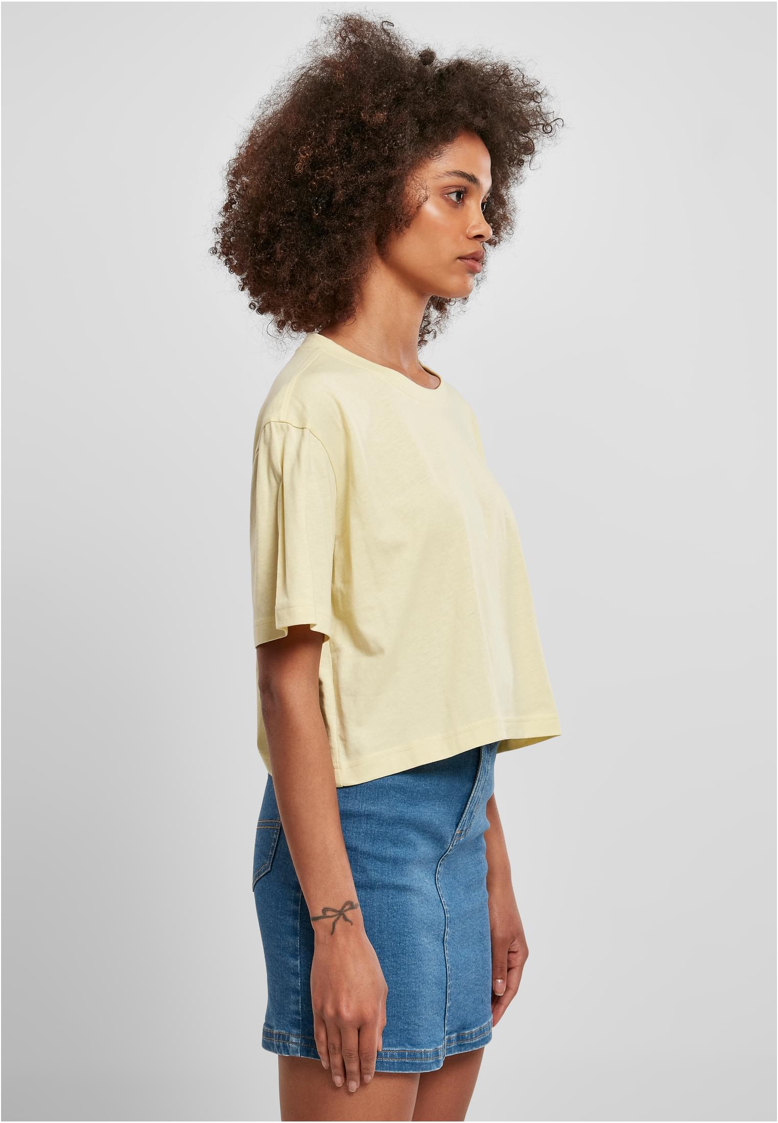 レディース ショート オーバーサイズ Tシャツ ソフトイエロー 3XL
 - variant image 3